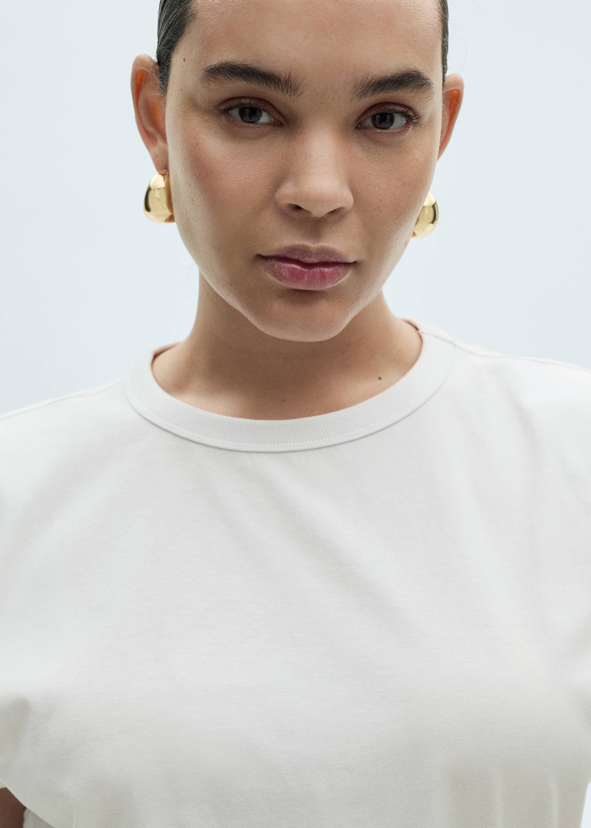 Short-sleeved cotton t-shirt - Details of the article 4