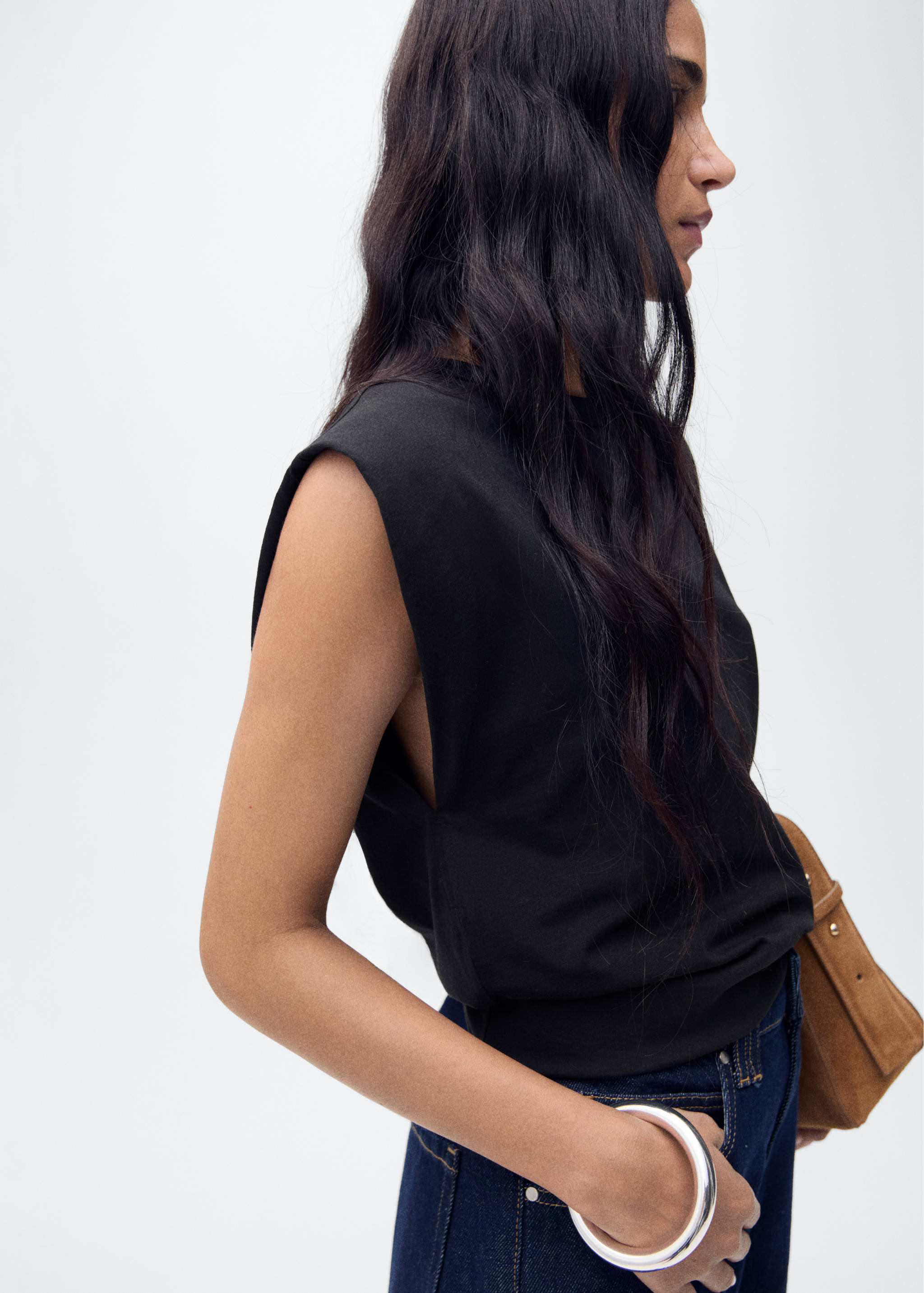 Short-sleeved cotton t-shirt - Medium plane