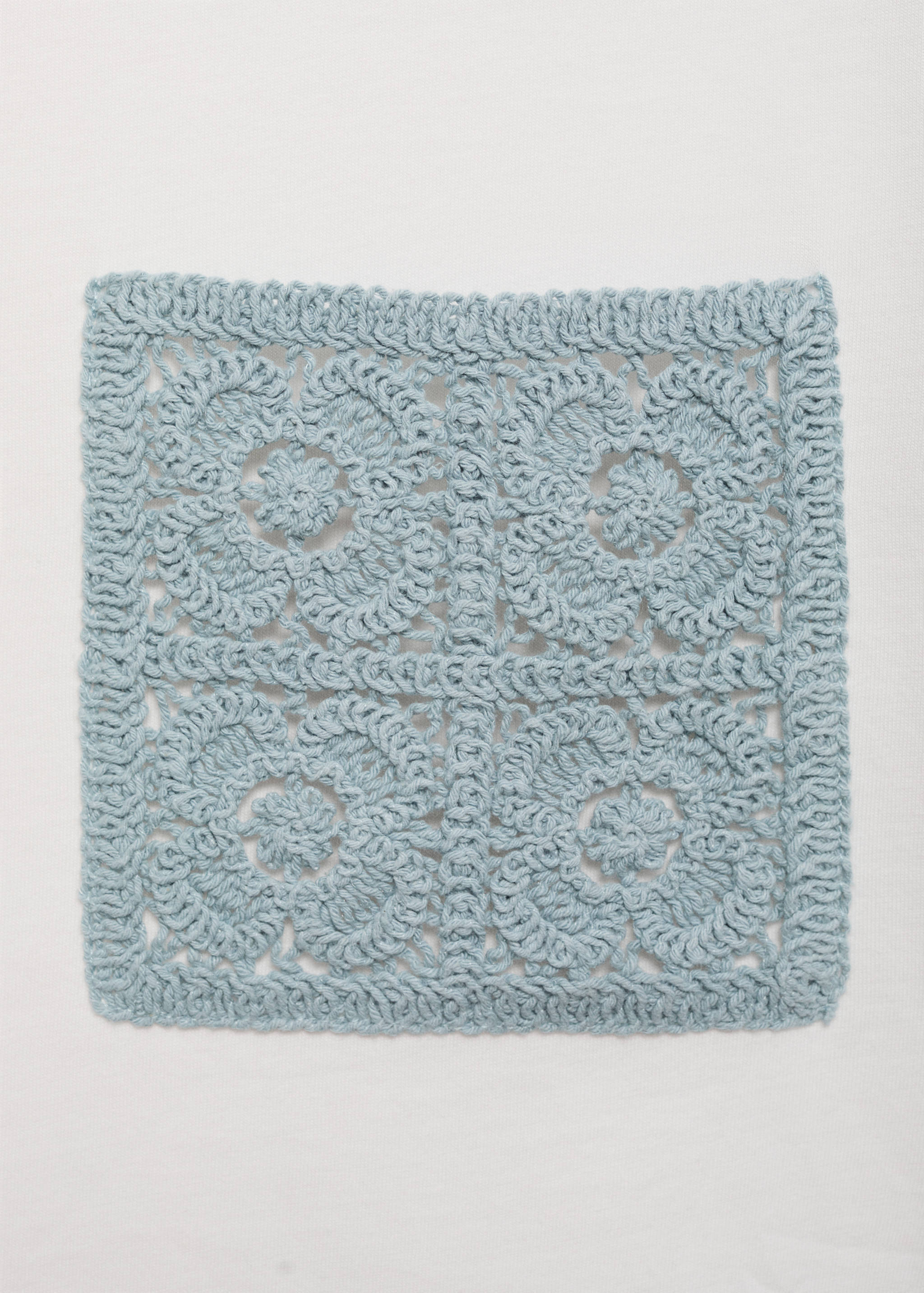 T-shirt manches courtes poche en crochet - Détail de l'article 8