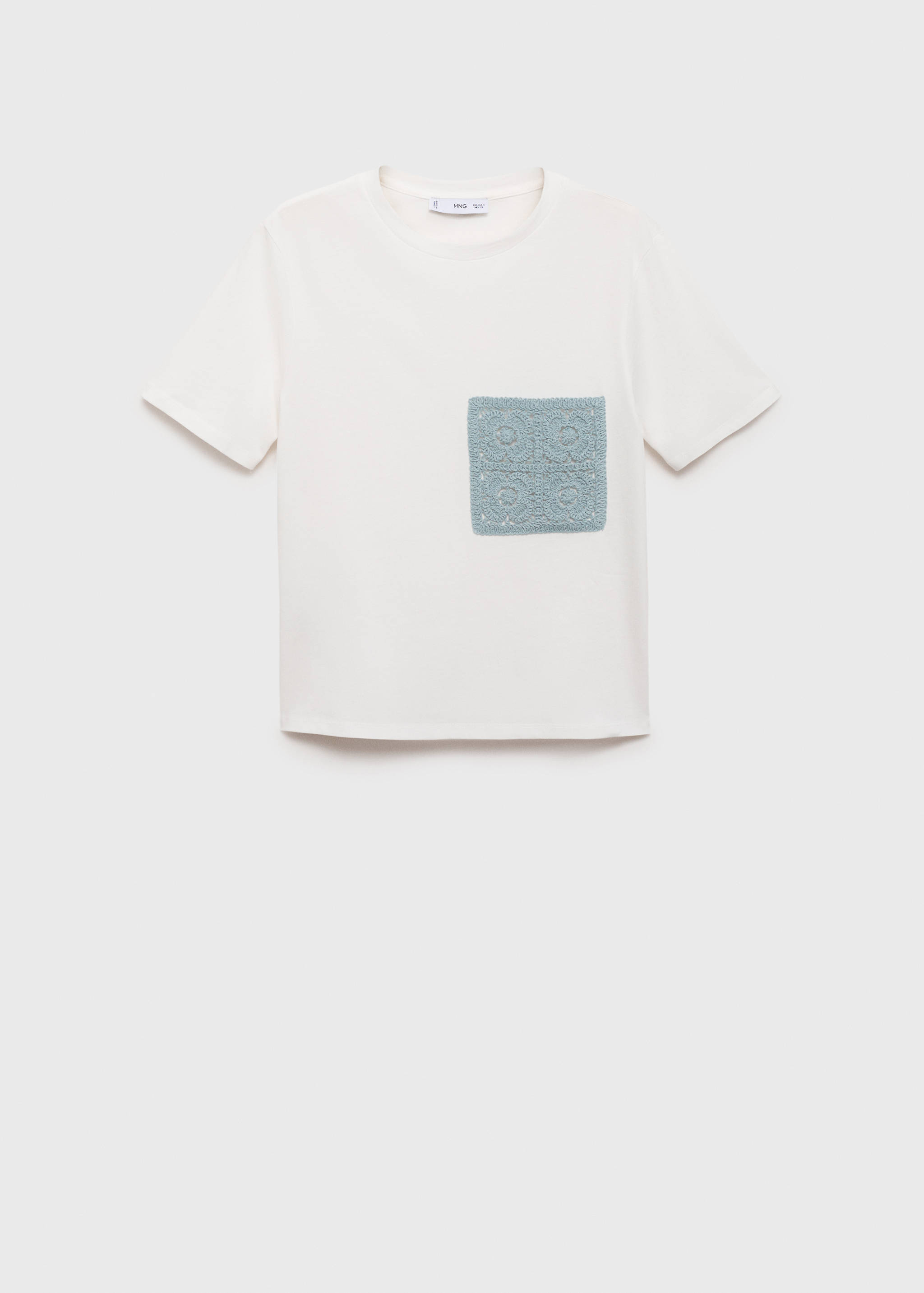 Camiseta manga corta bolsillo crochet - Artículo sin modelo