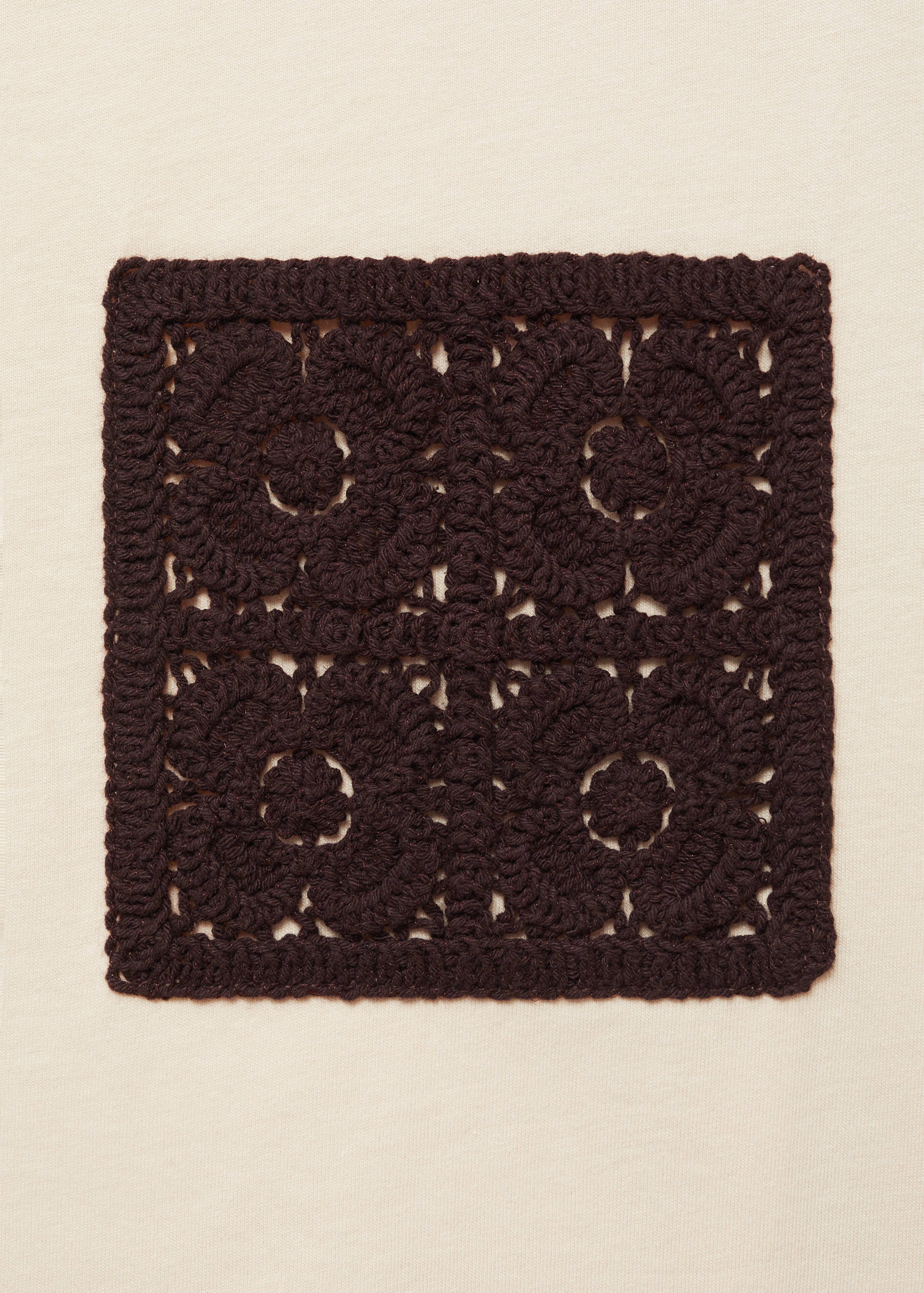 T-shirt manches courtes poche en crochet - Détail de l'article 8