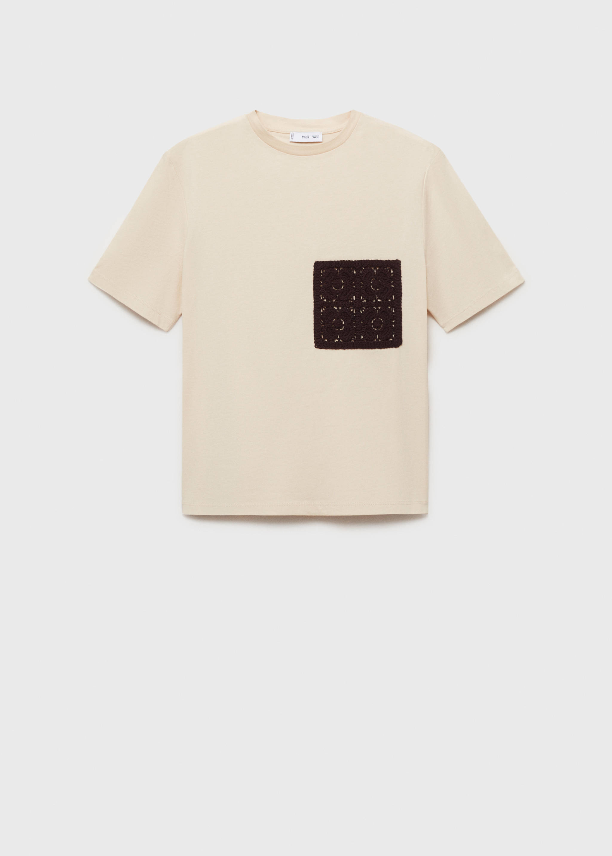 Camiseta manga corta bolsillo crochet - Artículo sin modelo