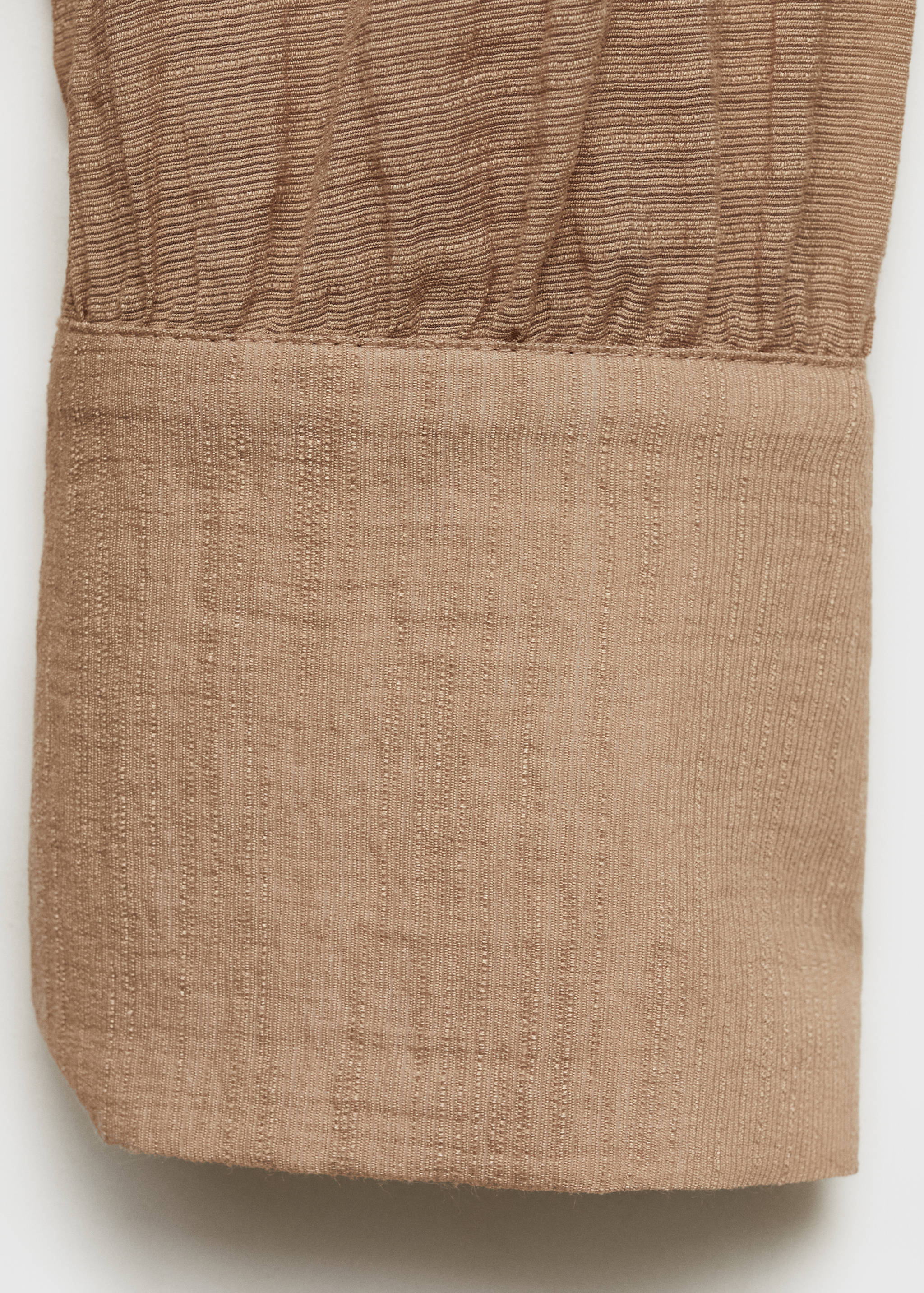 Textured blouse with bow - Details of the article 0