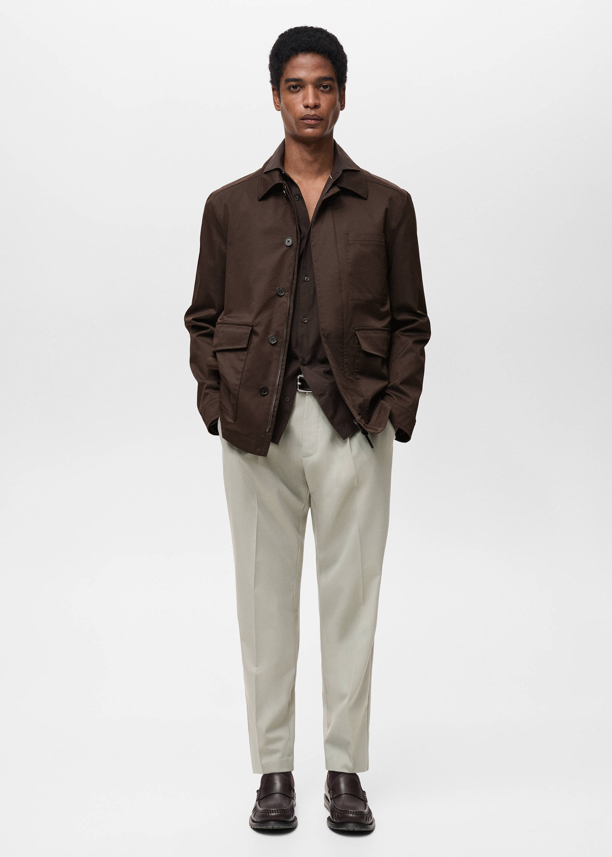 Water-repellent cotton jacket - General plane