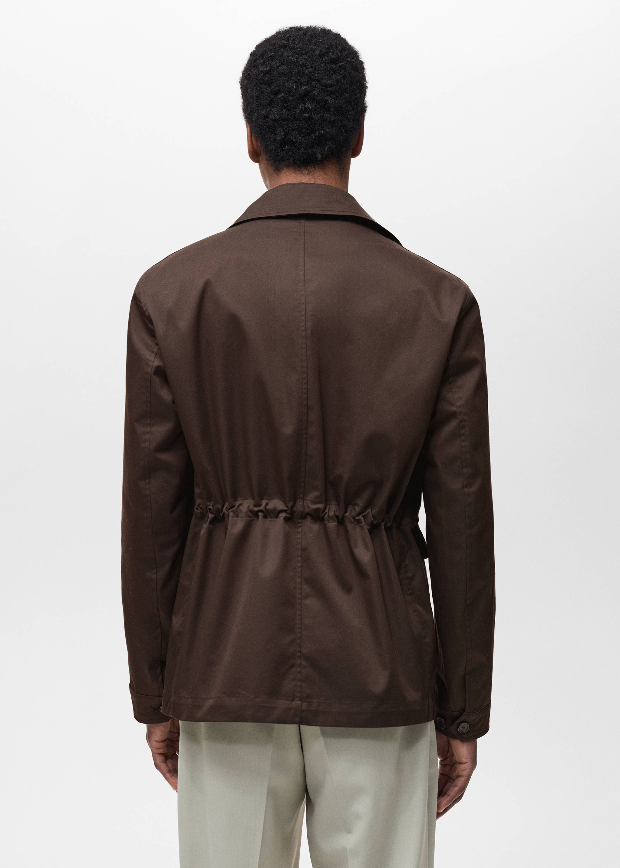 Water-repellent cotton jacket - Reverse of the article