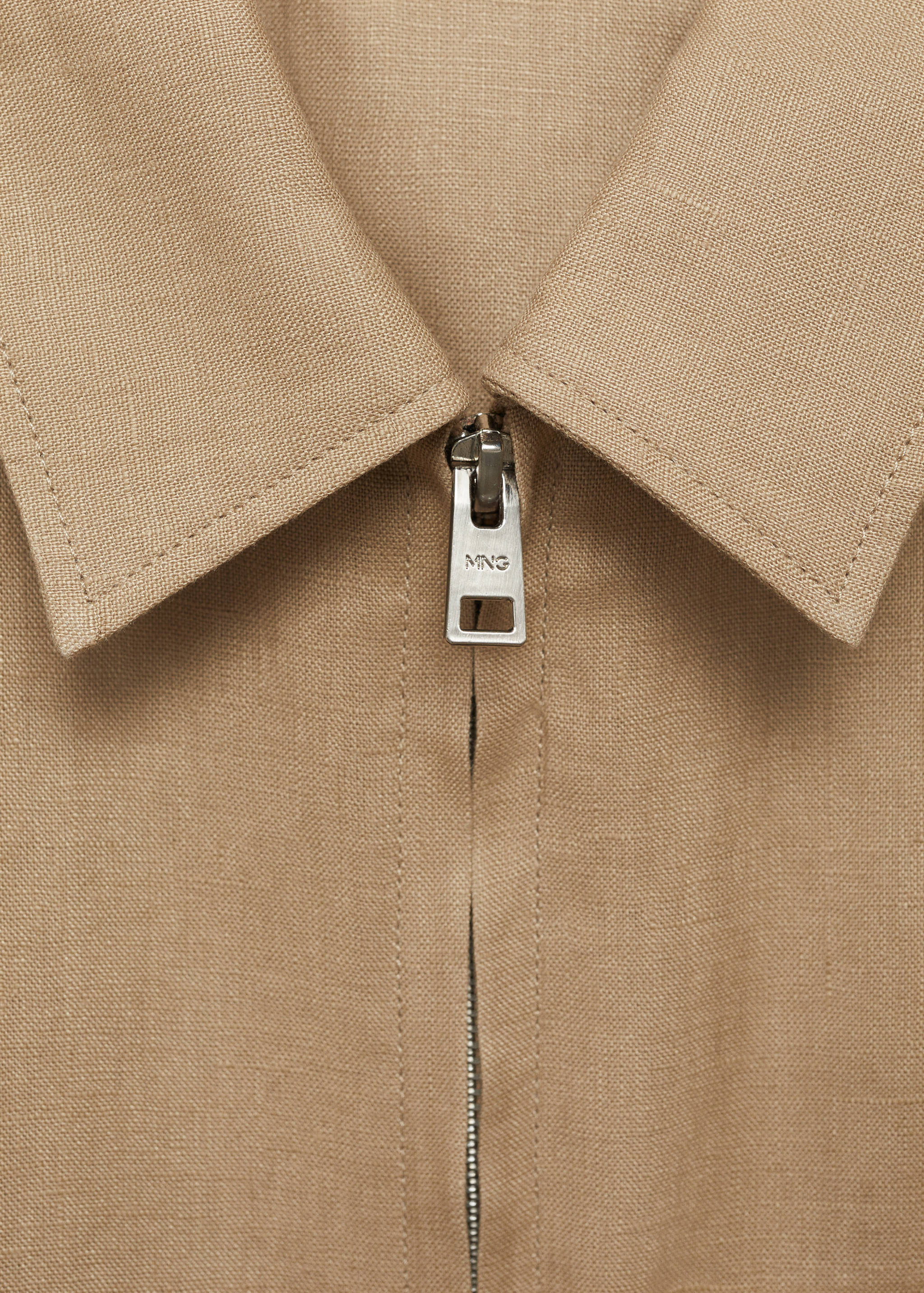 100% linen jacket with pockets - Details of the article 8