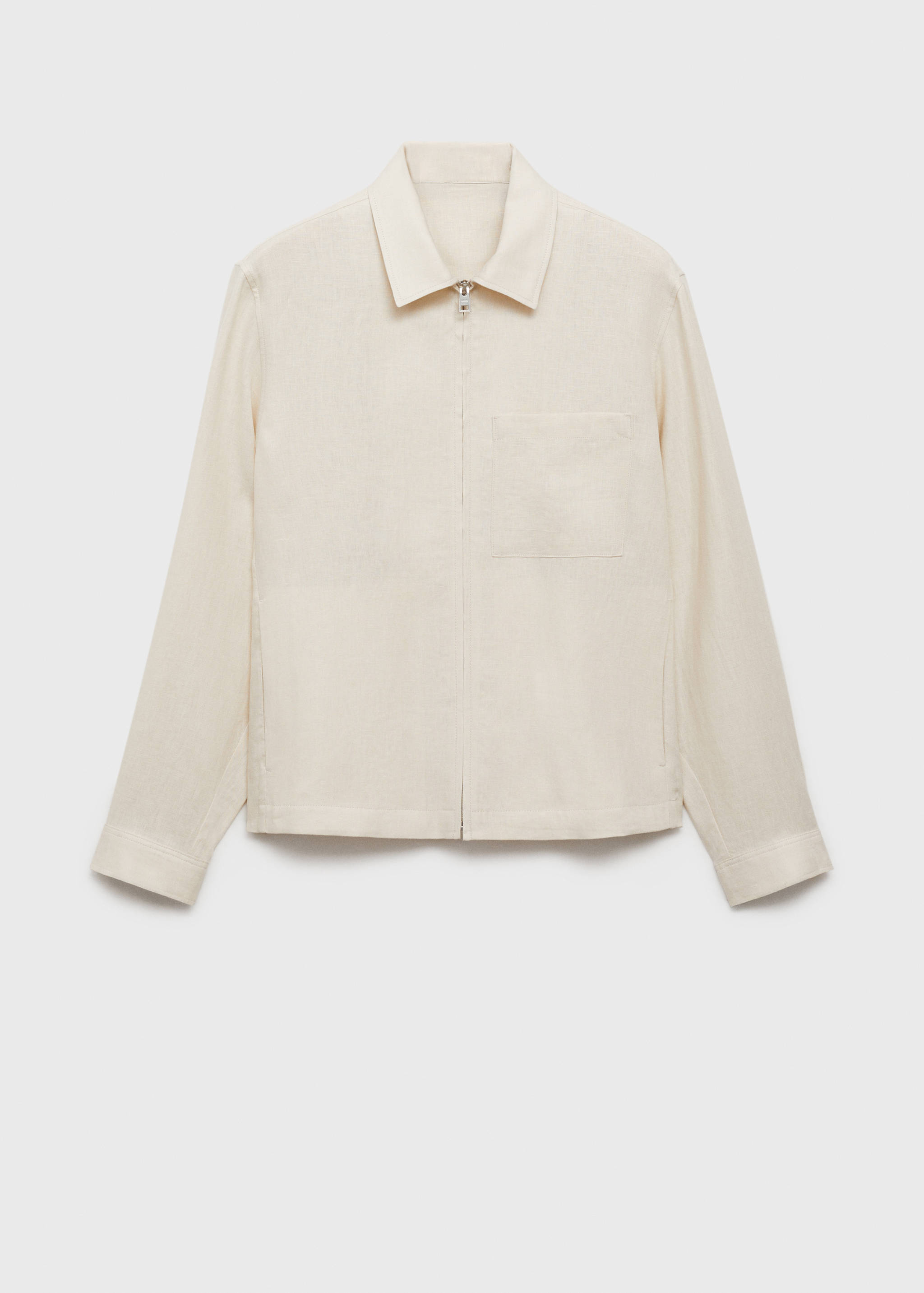 100% linen jacket with zip - Article without model