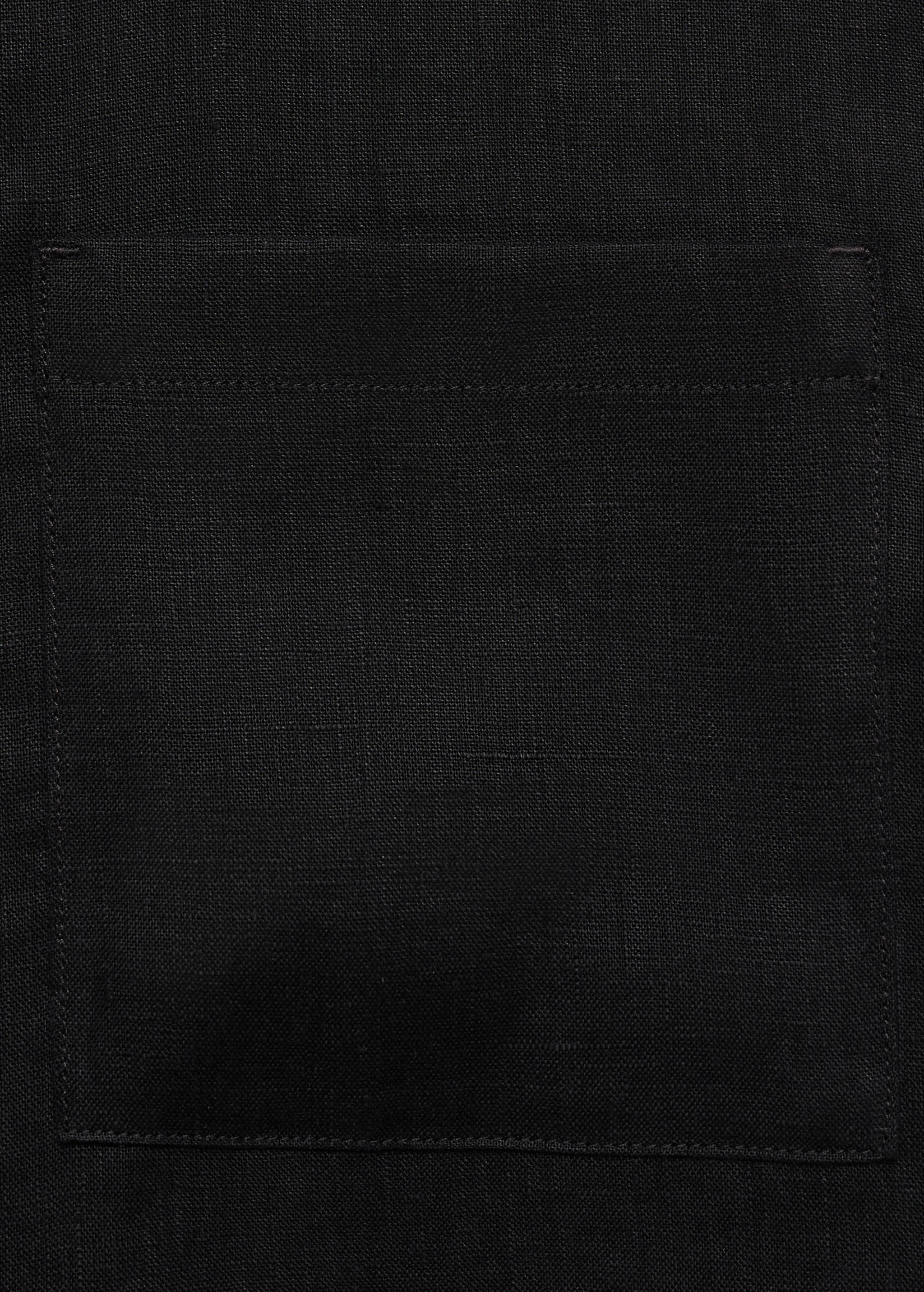 100% linen jacket with zip - Details of the article 0