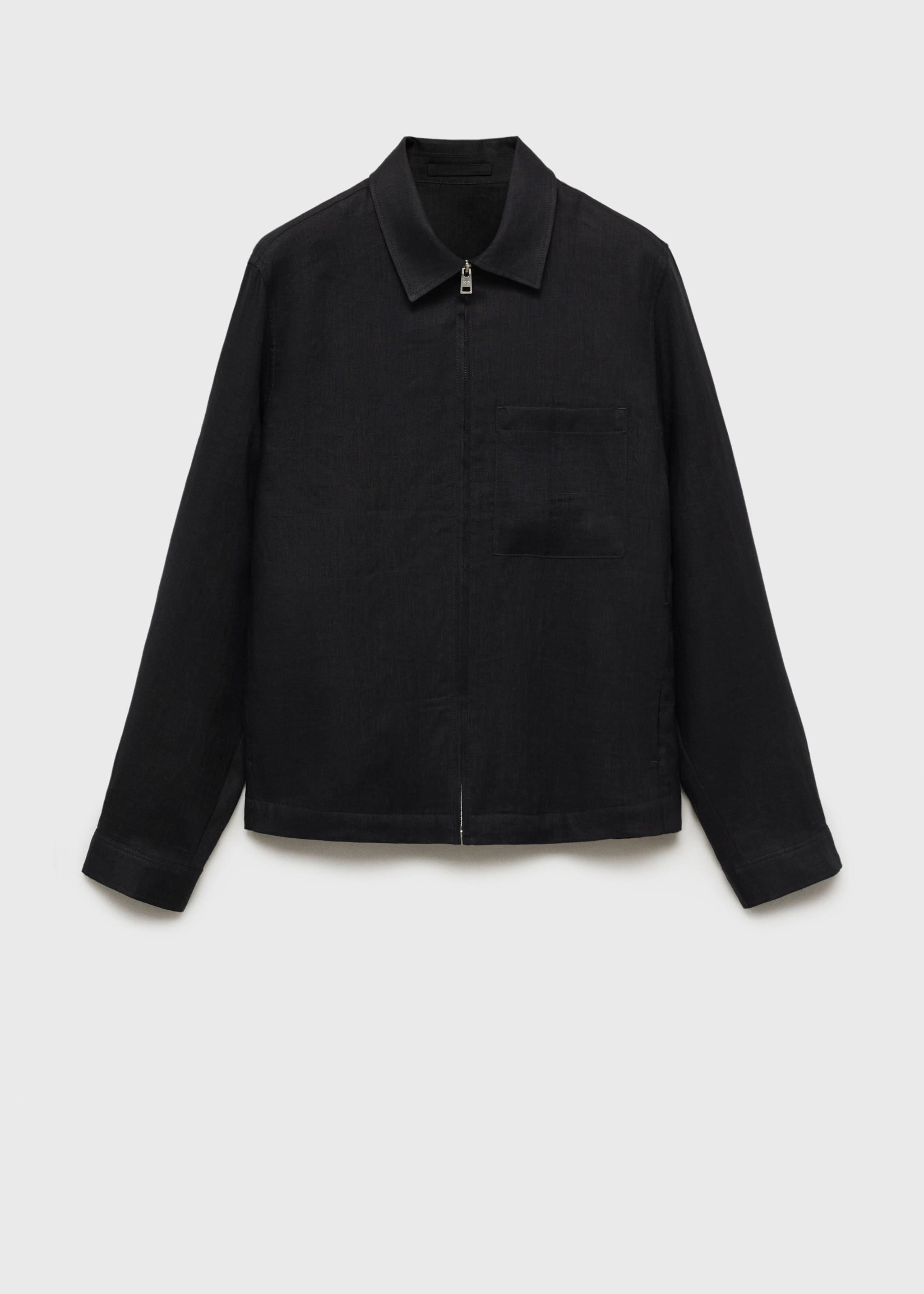 100% linen jacket with zip - Article without model