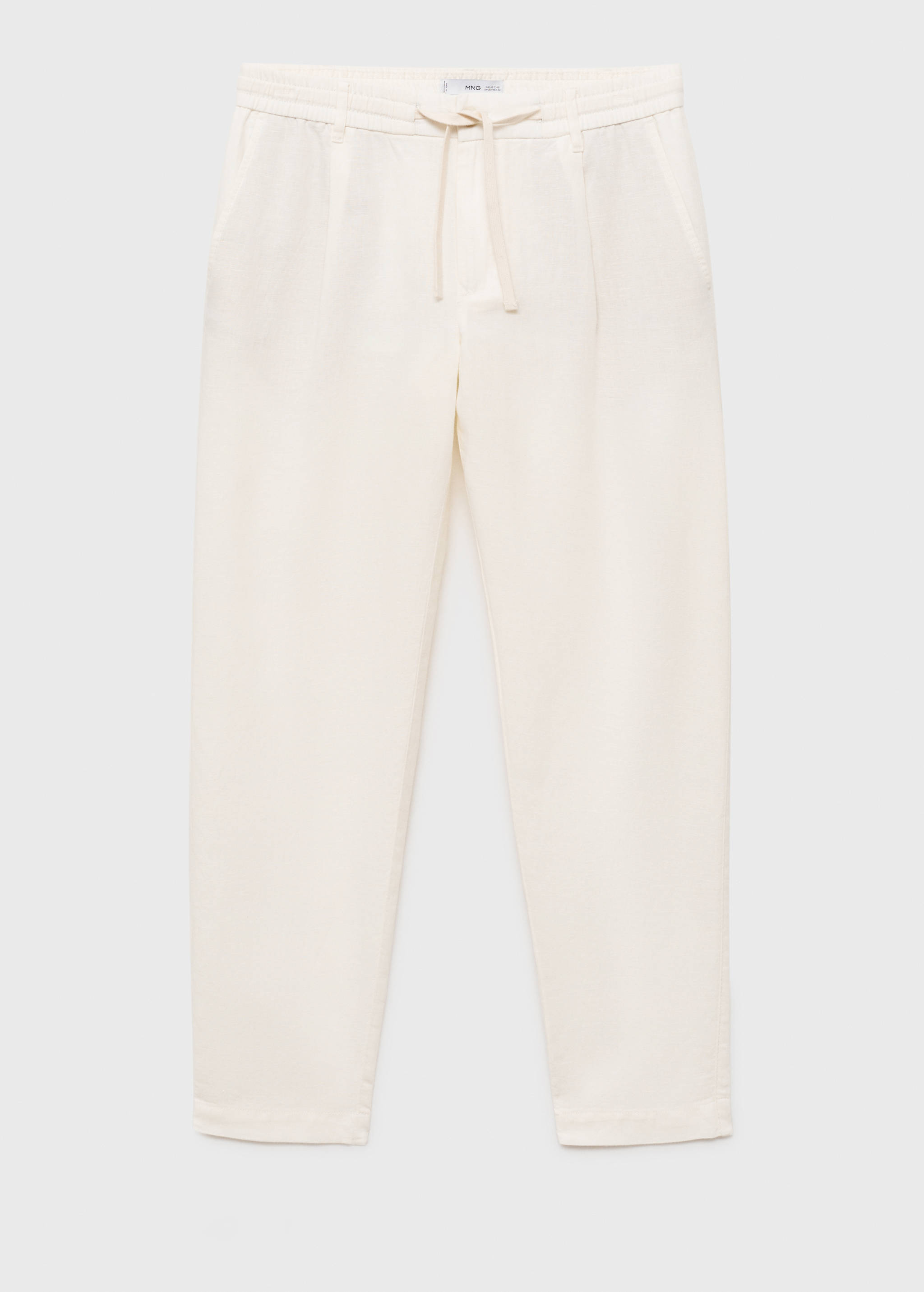 Slim-fit trousers with drawstring - Article without model