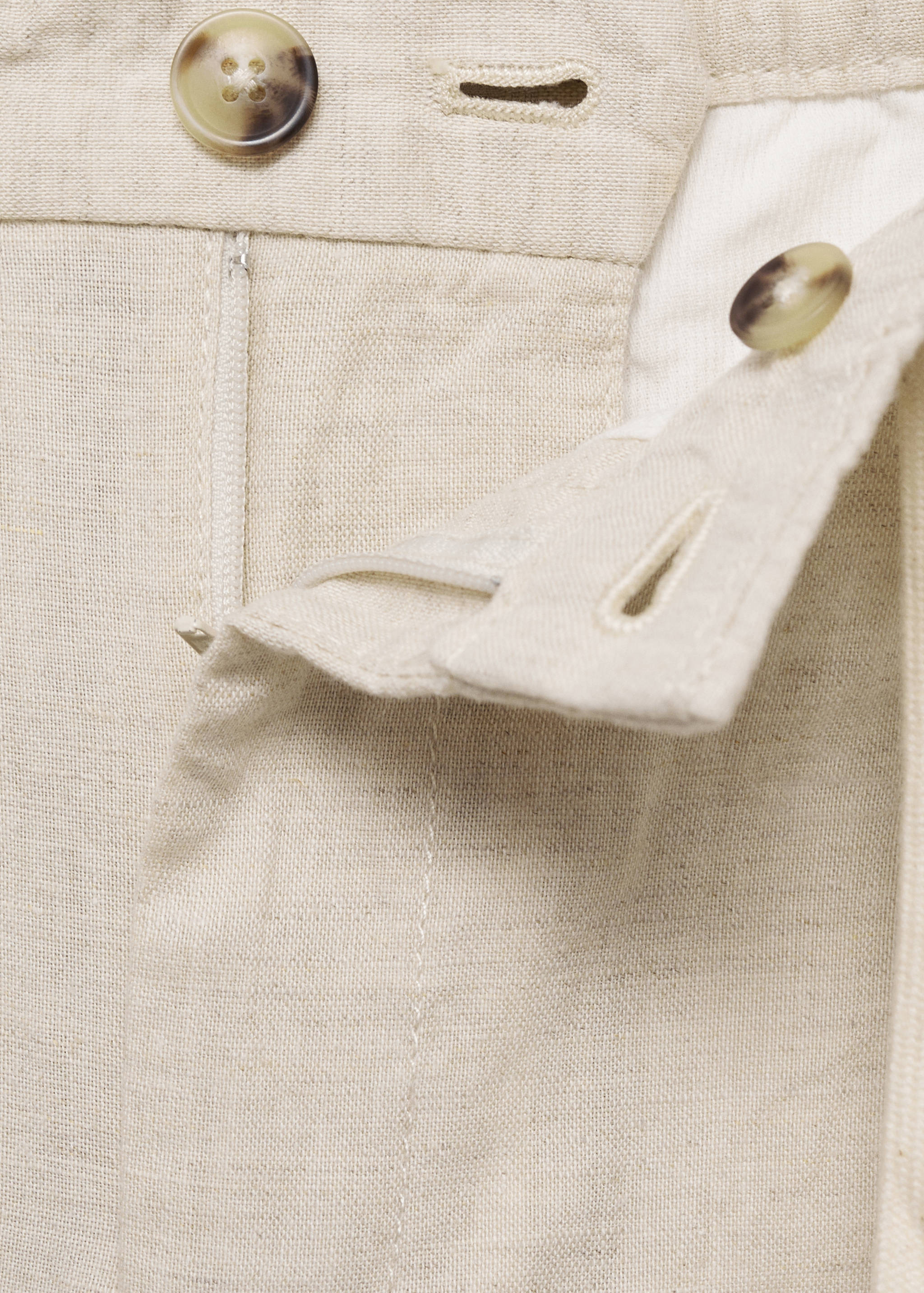 Pantalon slim fit lin cordon - Détail de l'article 8