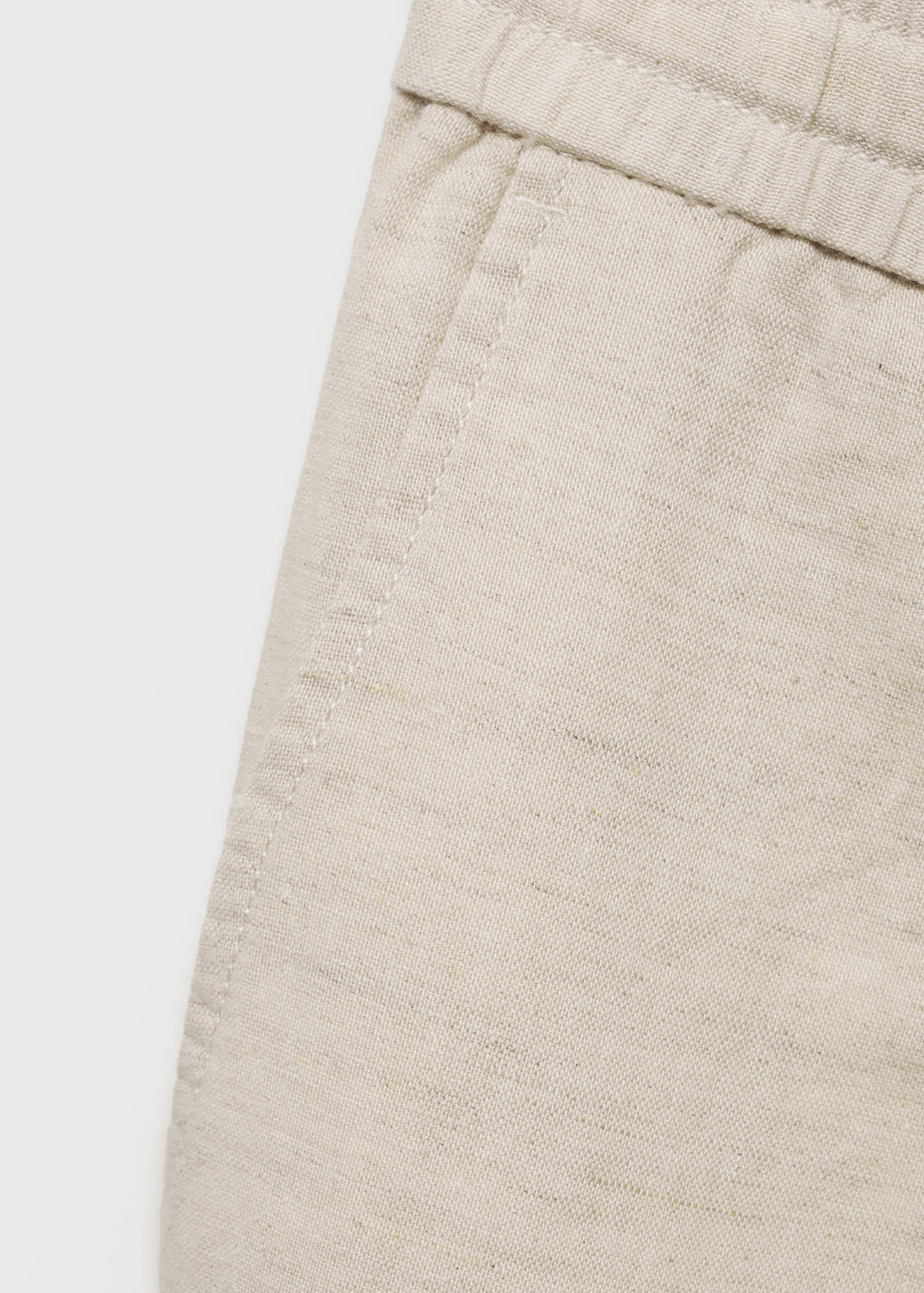 Pantalon slim fit lin cordon - Détail de l'article 0