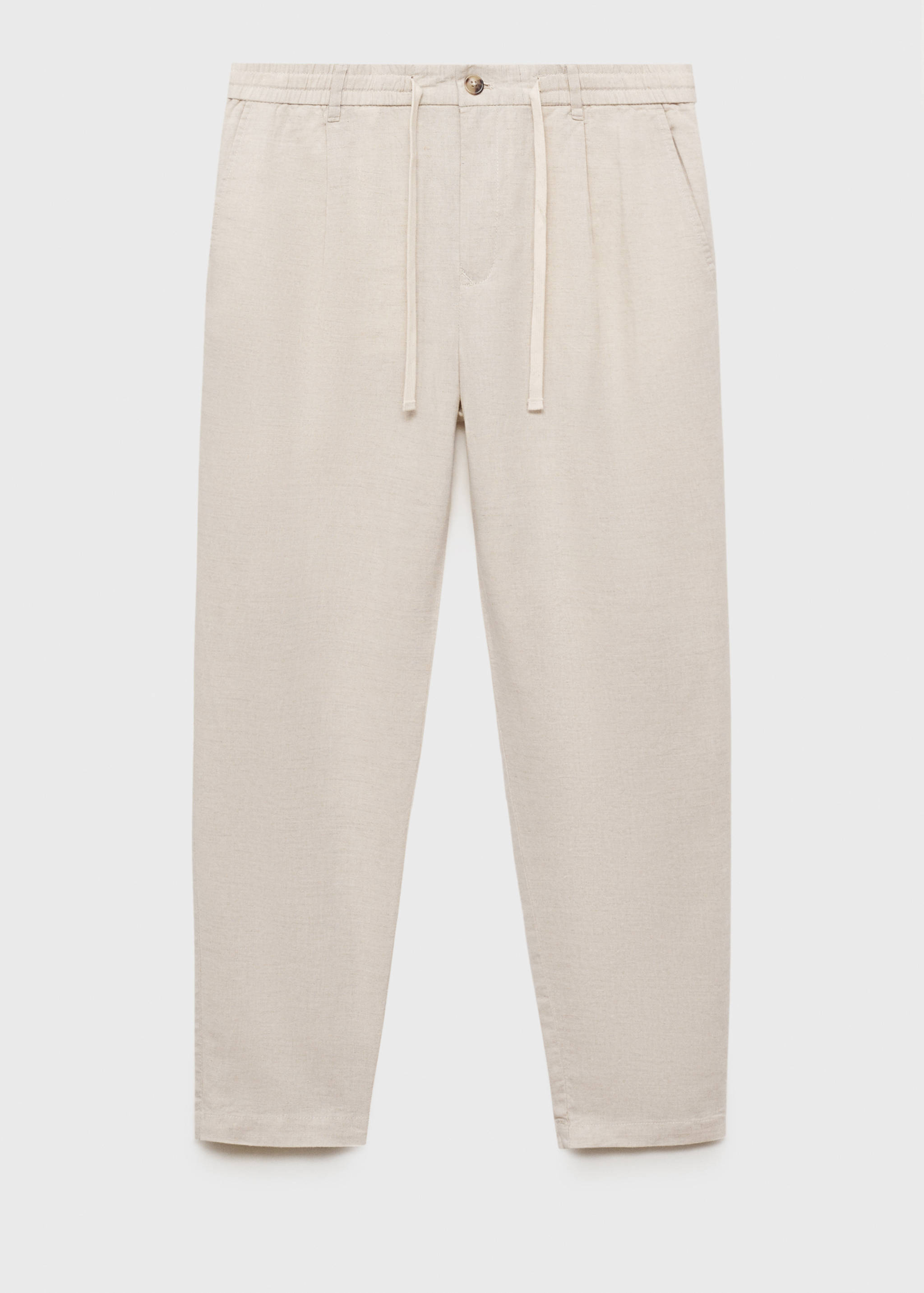 Slim-fit trousers with drawstring - Article without model