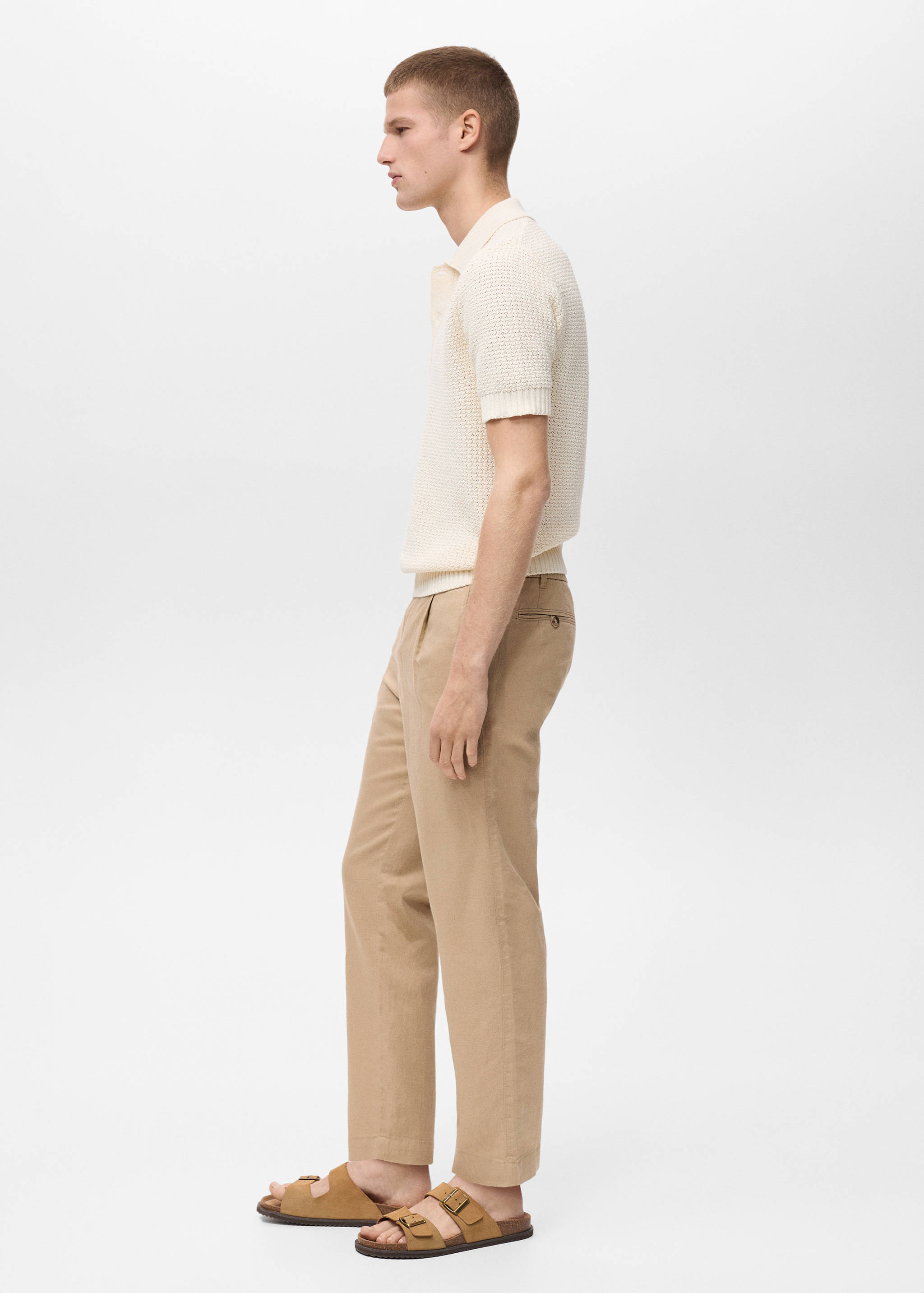 Pantalon slim fit lin cordon - Détail de l'article 2