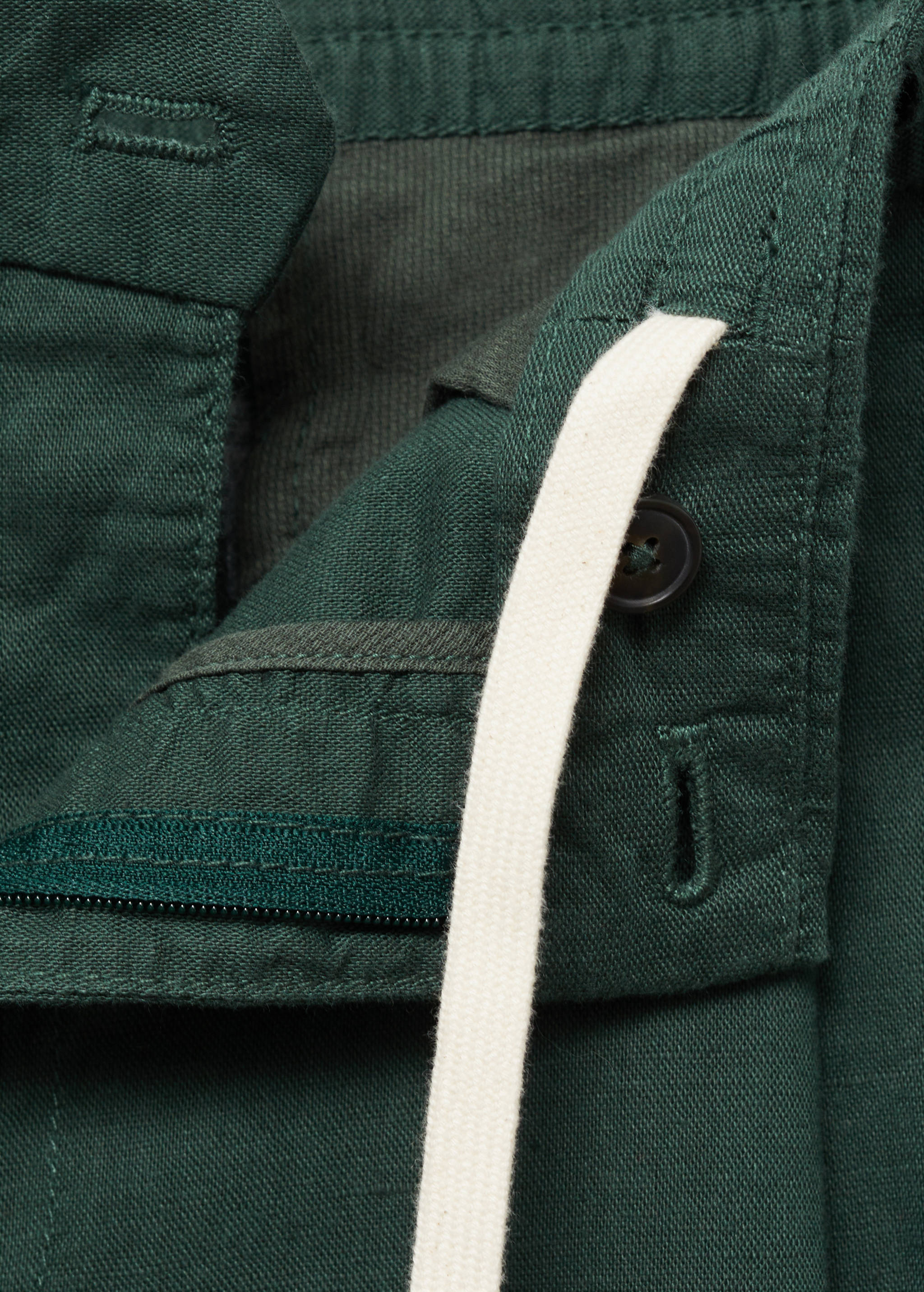 Pantalon slim fit lin cordon - Détail de l'article 8