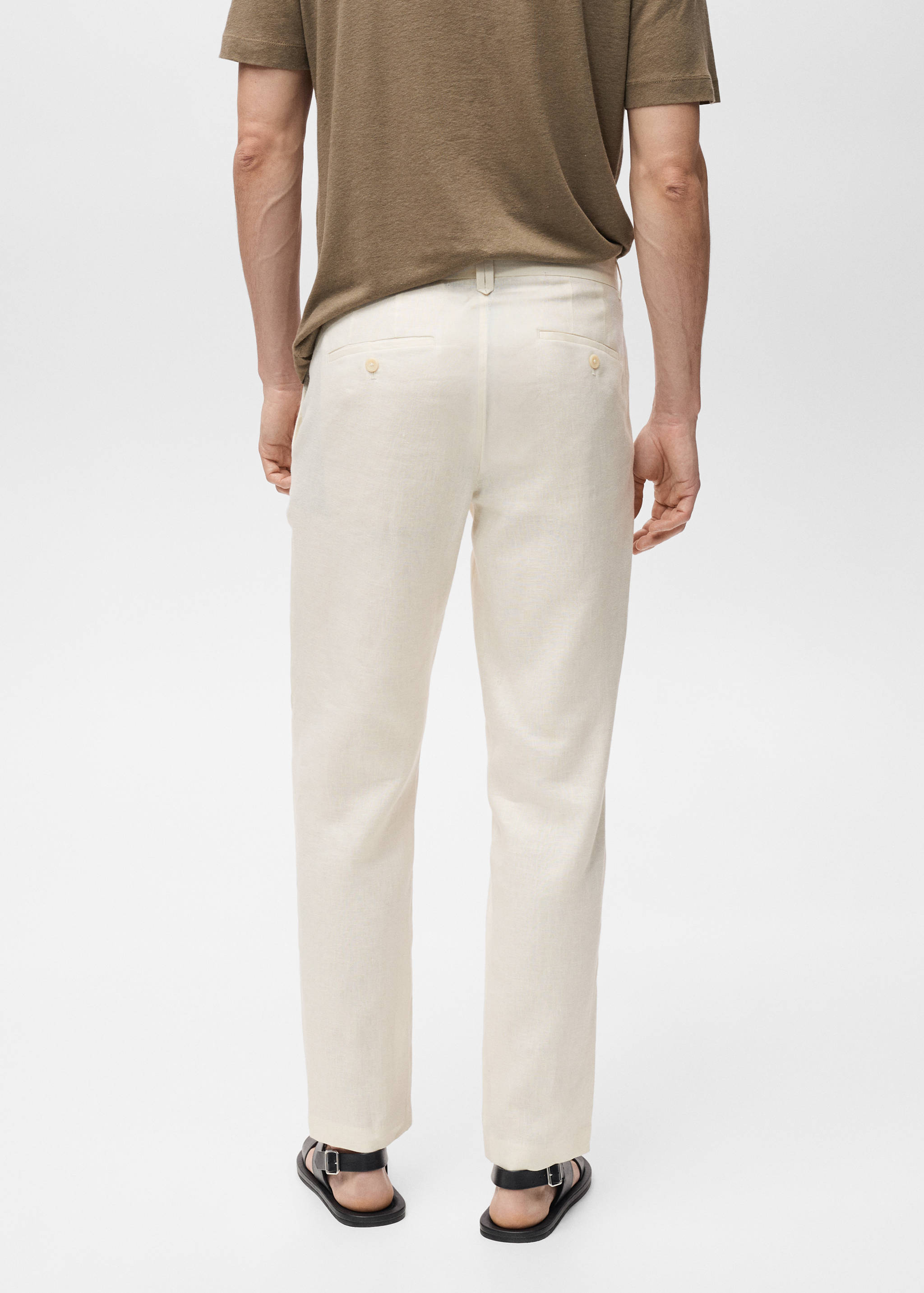Pantalon 100 % lin slim fit - Verso de l’article