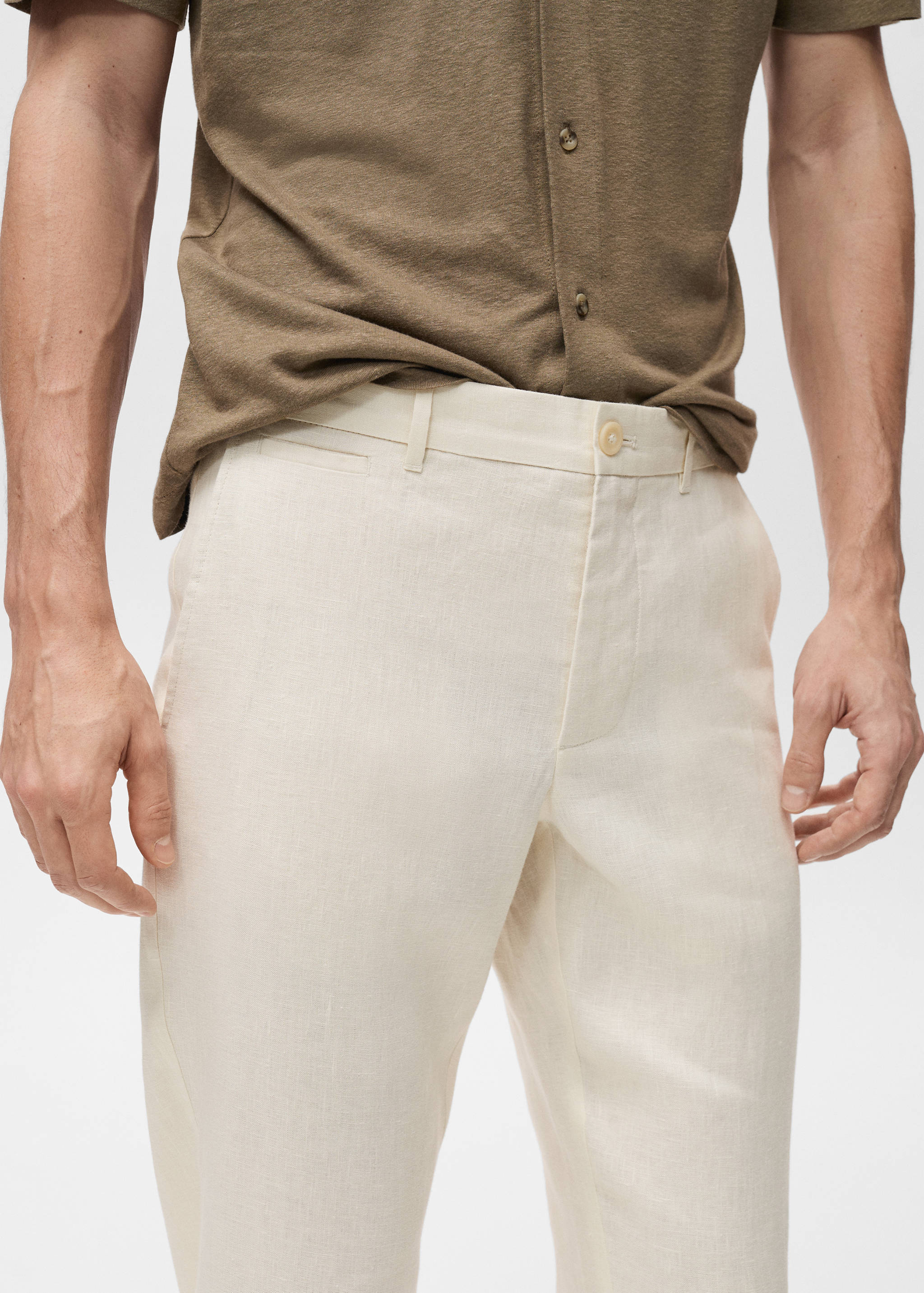 Pantalon 100 % lin slim fit - Détail de l'article 1
