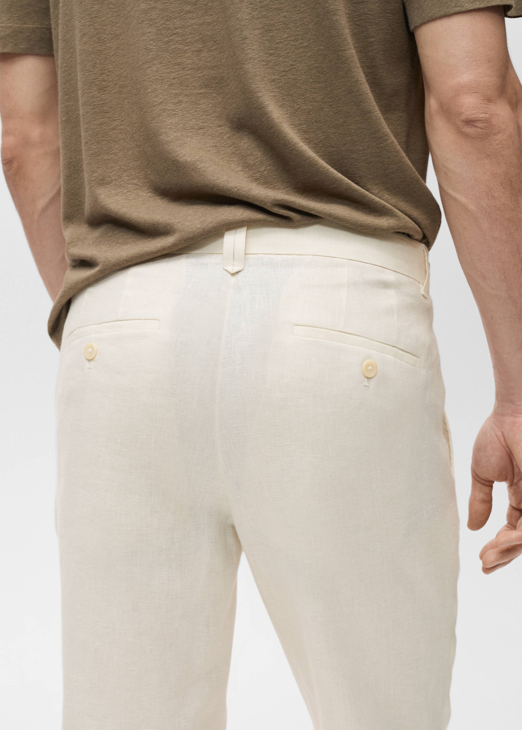 Pantalon 100 % lin slim fit - Détail de l'article 6