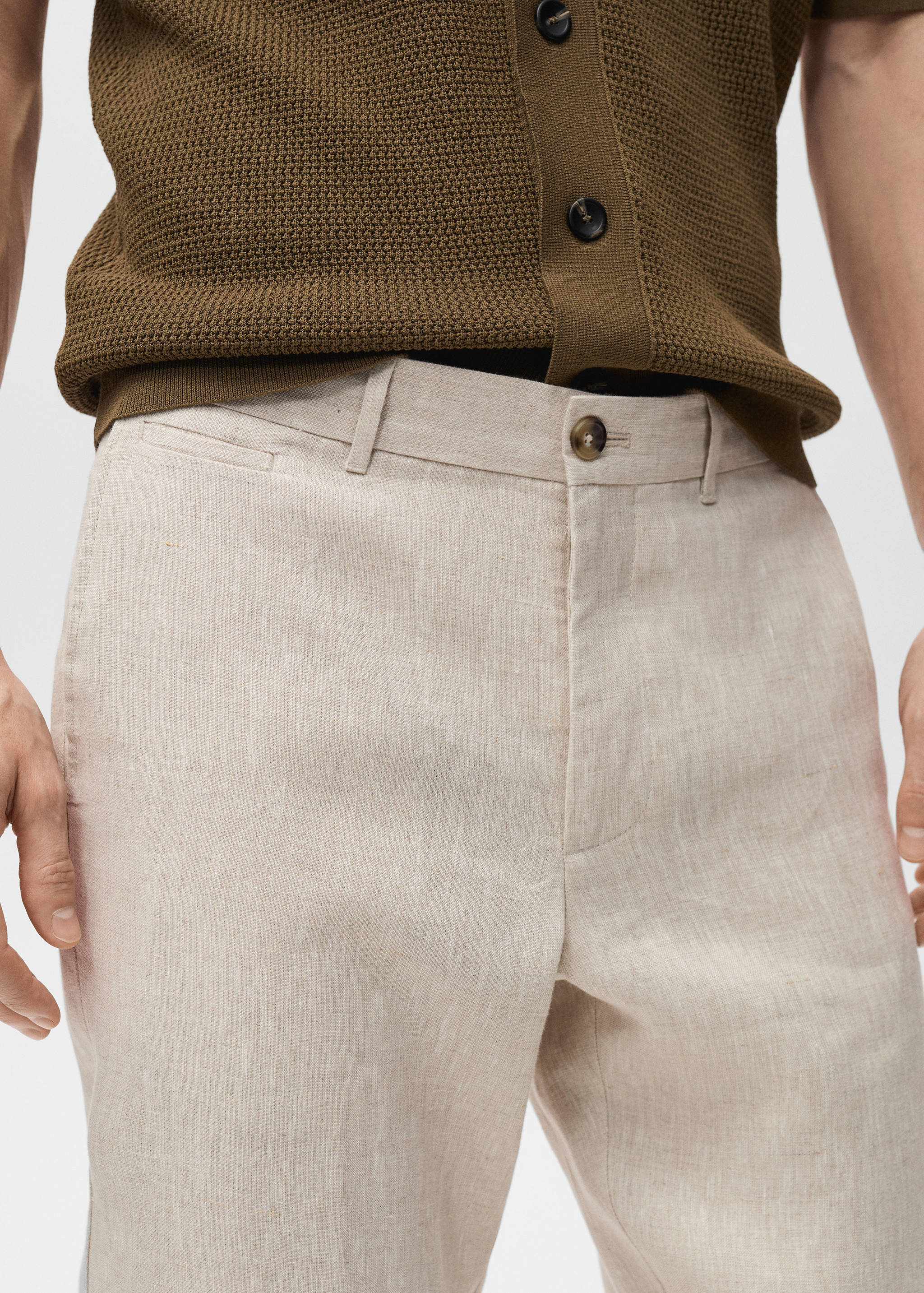 Pantalon 100 % lin slim fit - Détail de l'article 1