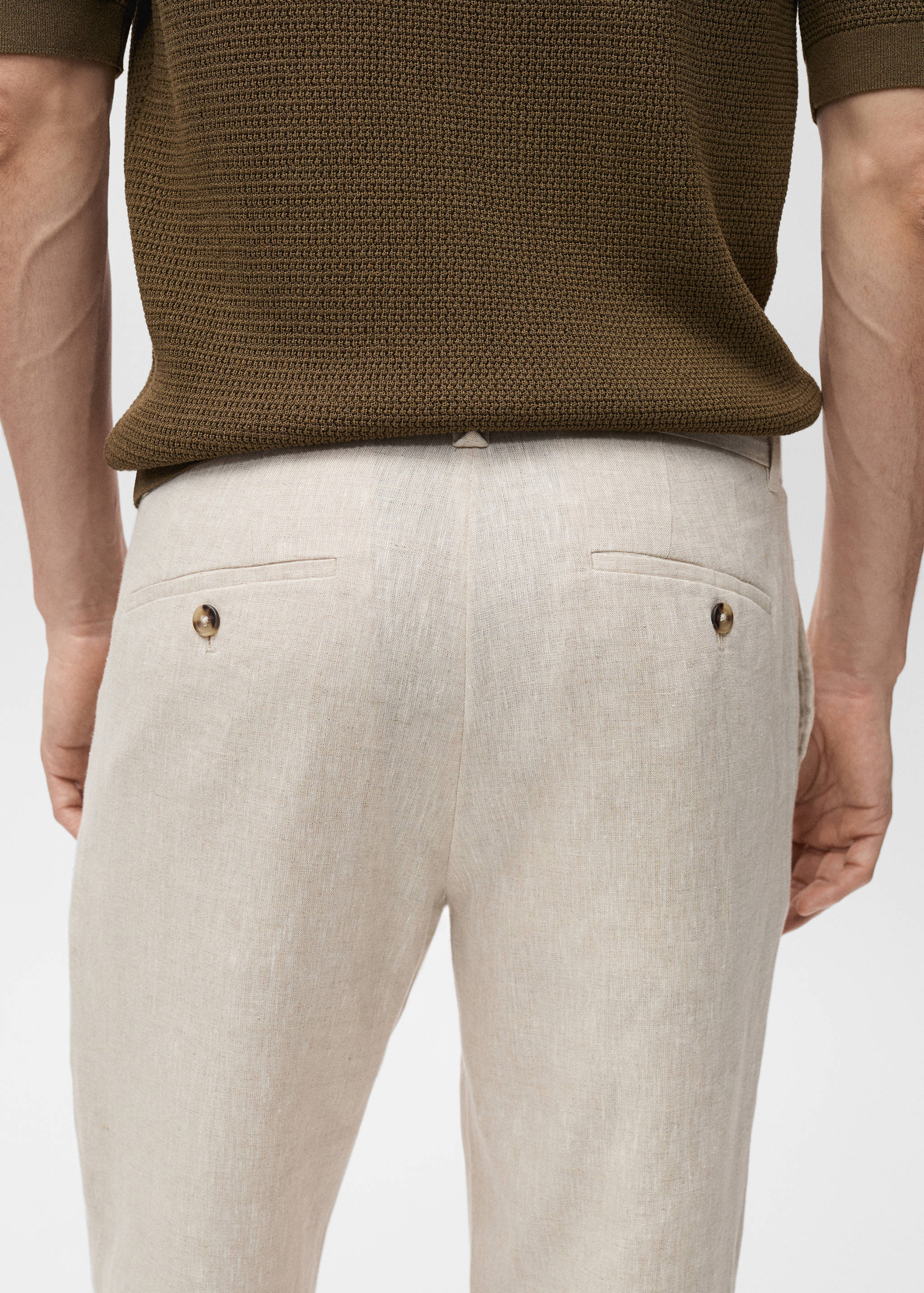 Pantalon 100 % lin slim fit - Détail de l'article 6