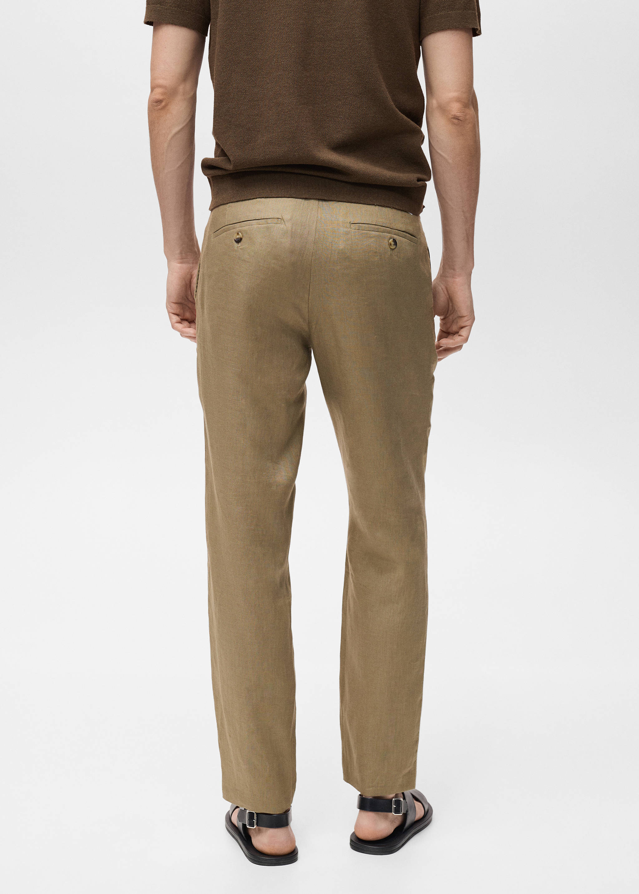Pantalon 100 % lin slim fit - Verso de l’article