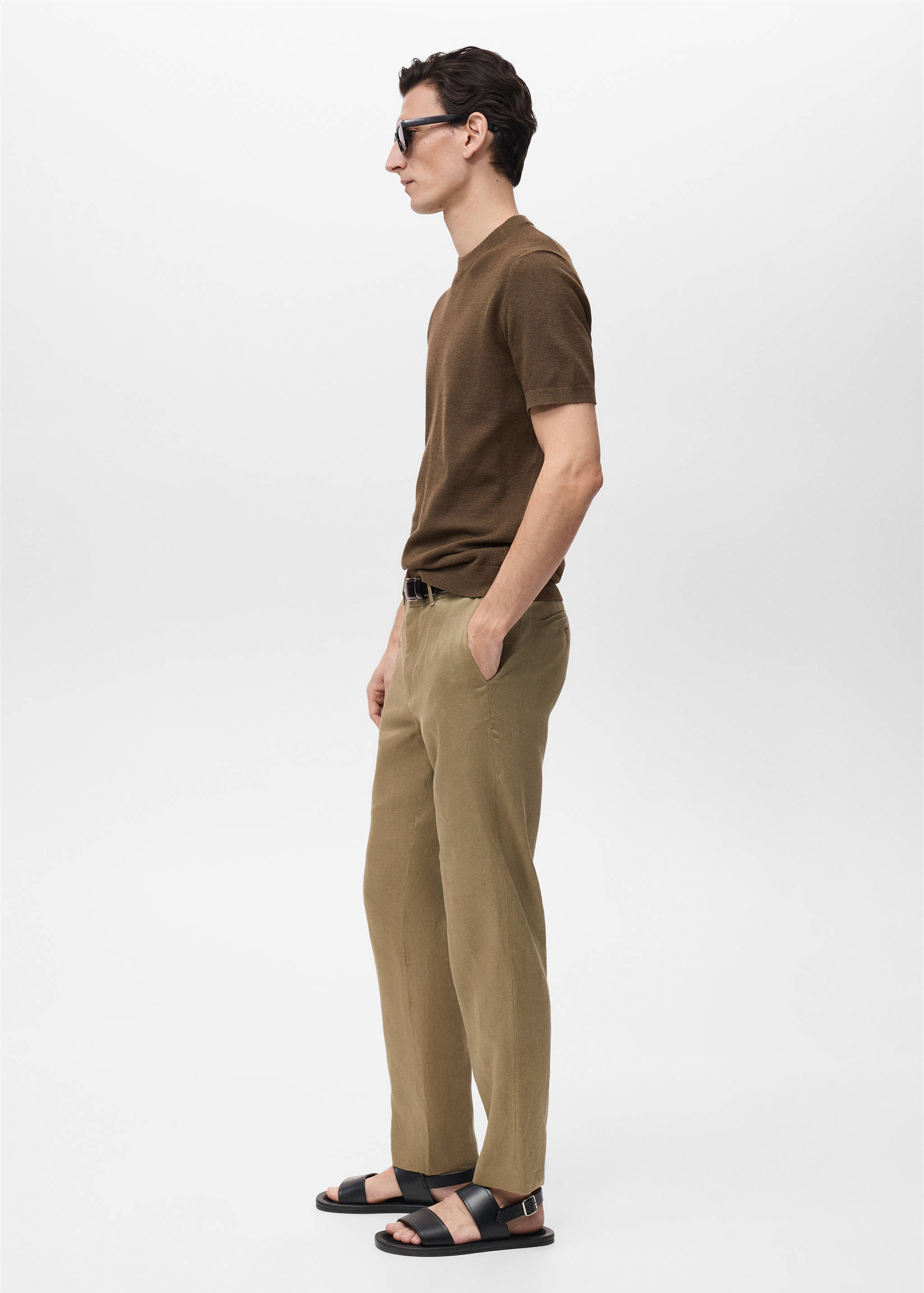 Pantalon 100 % lin slim fit - Détail de l'article 2