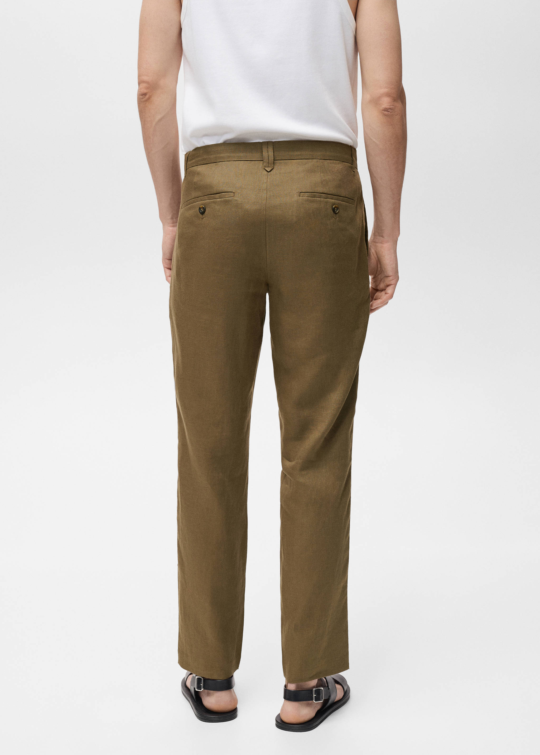 Pantalon 100 % lin slim fit - Verso de l’article