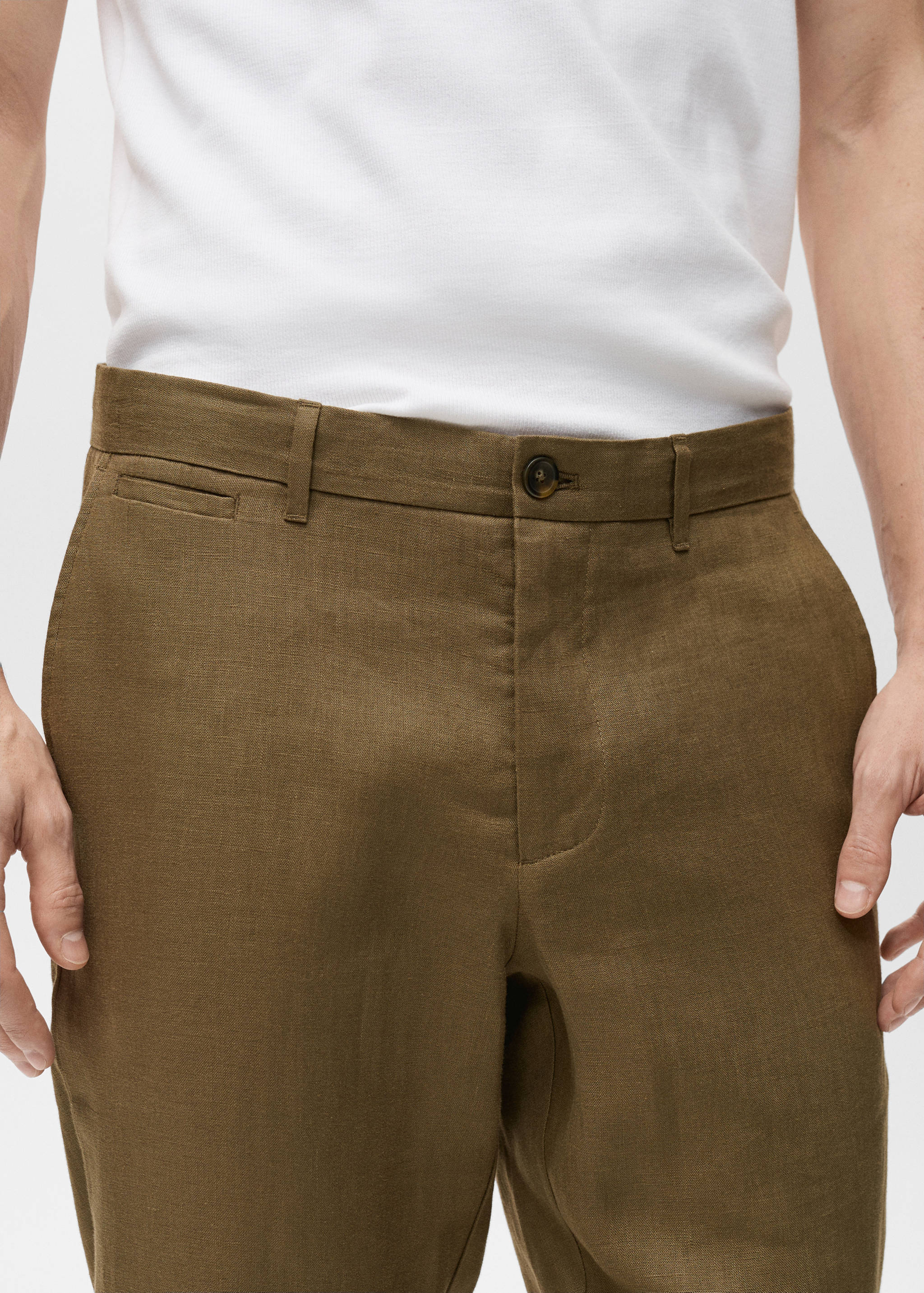 Pantalon 100 % lin slim fit - Détail de l'article 1