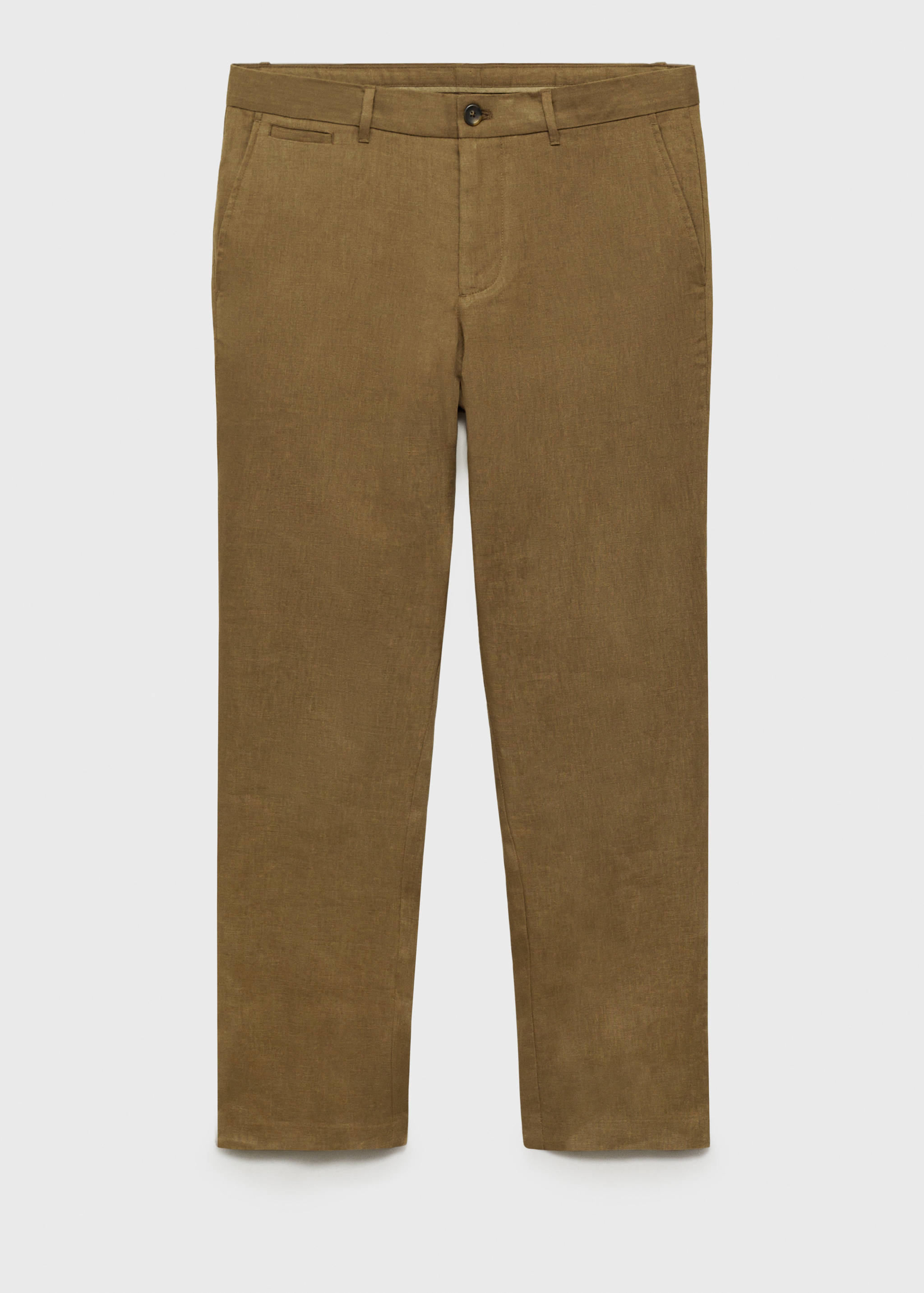 Slim-fit 100% linen pants - Article without model