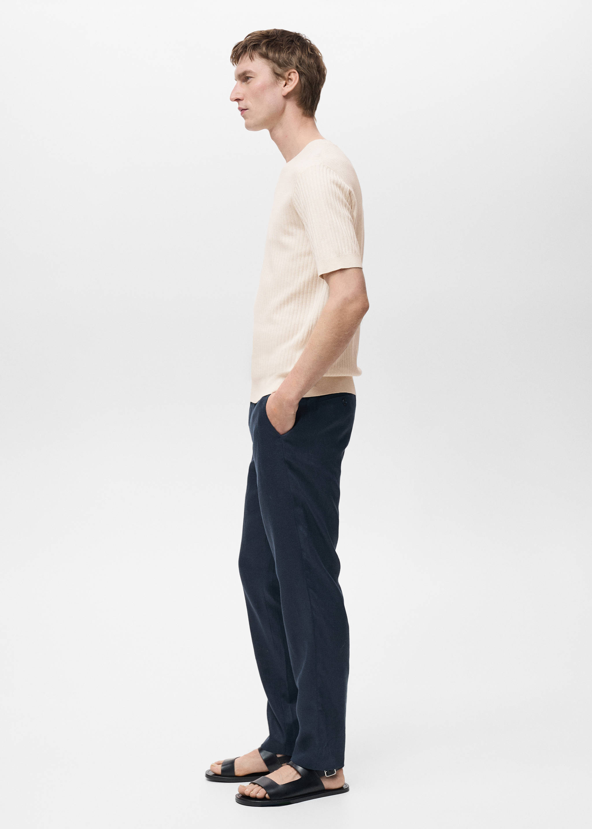Pantalon 100 % lin slim fit - Détail de l'article 2