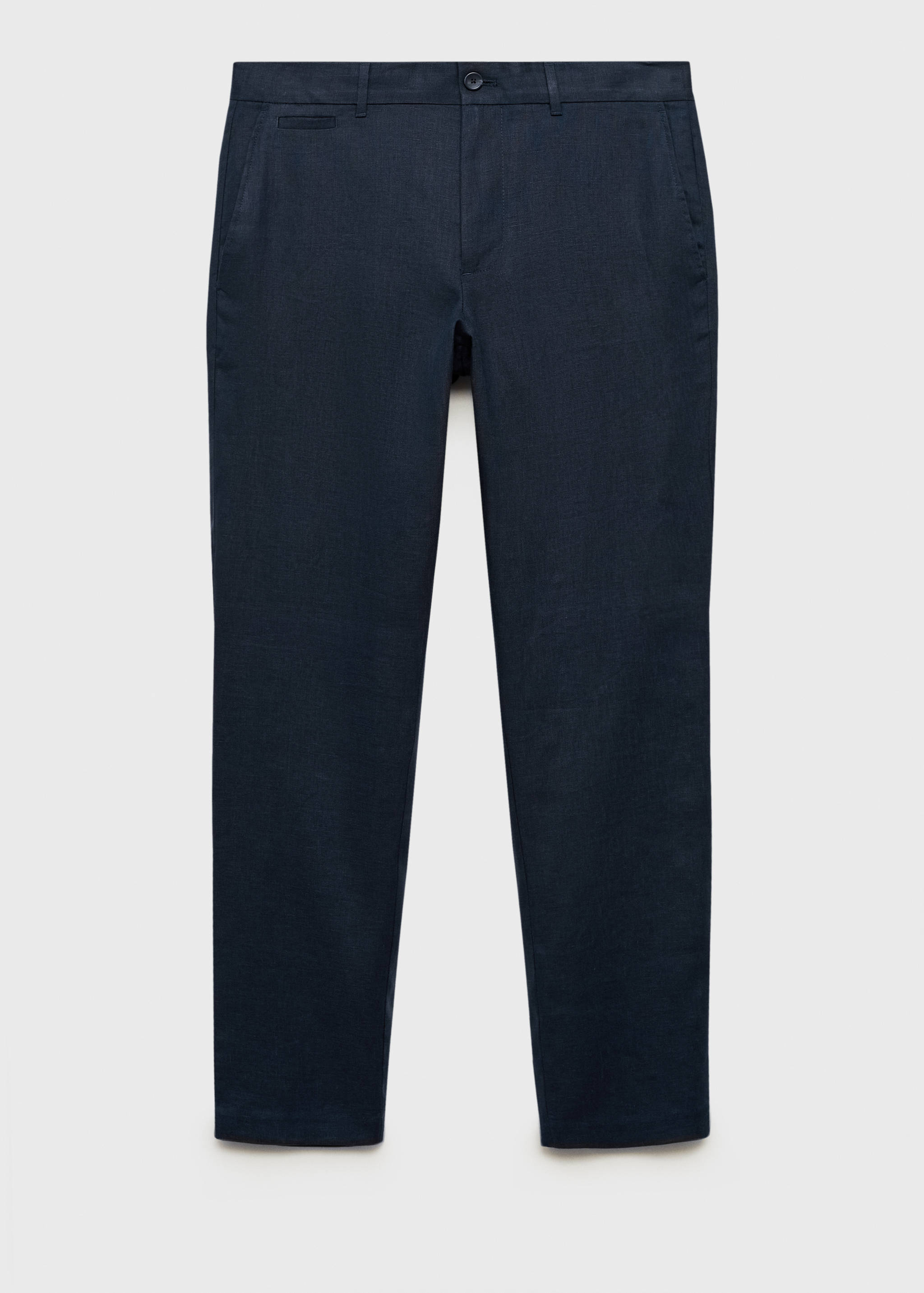 Slim-fit 100% linen pants - Article without model