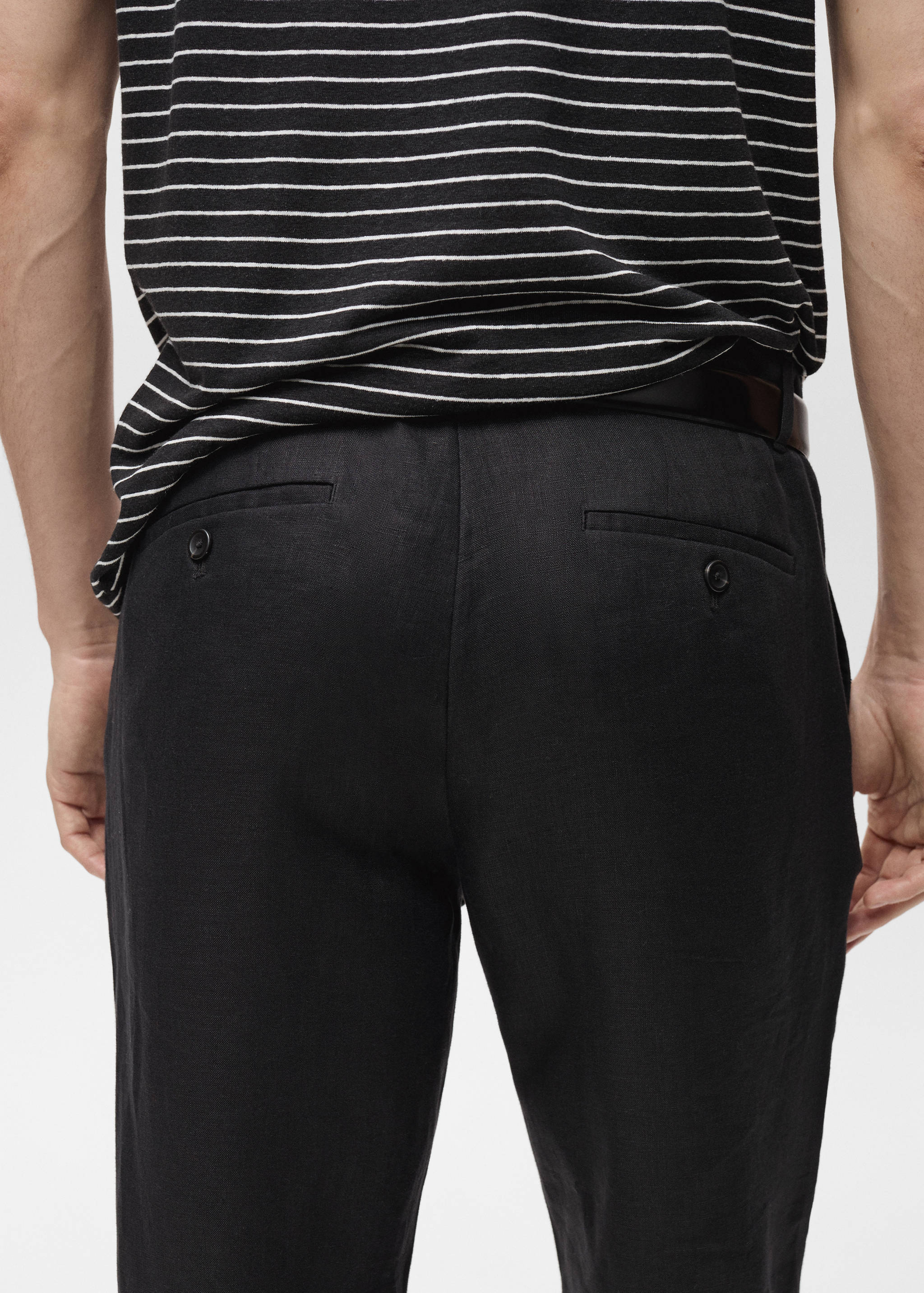 Pantalón 100% lino slim fit - Detalle del artículo 6