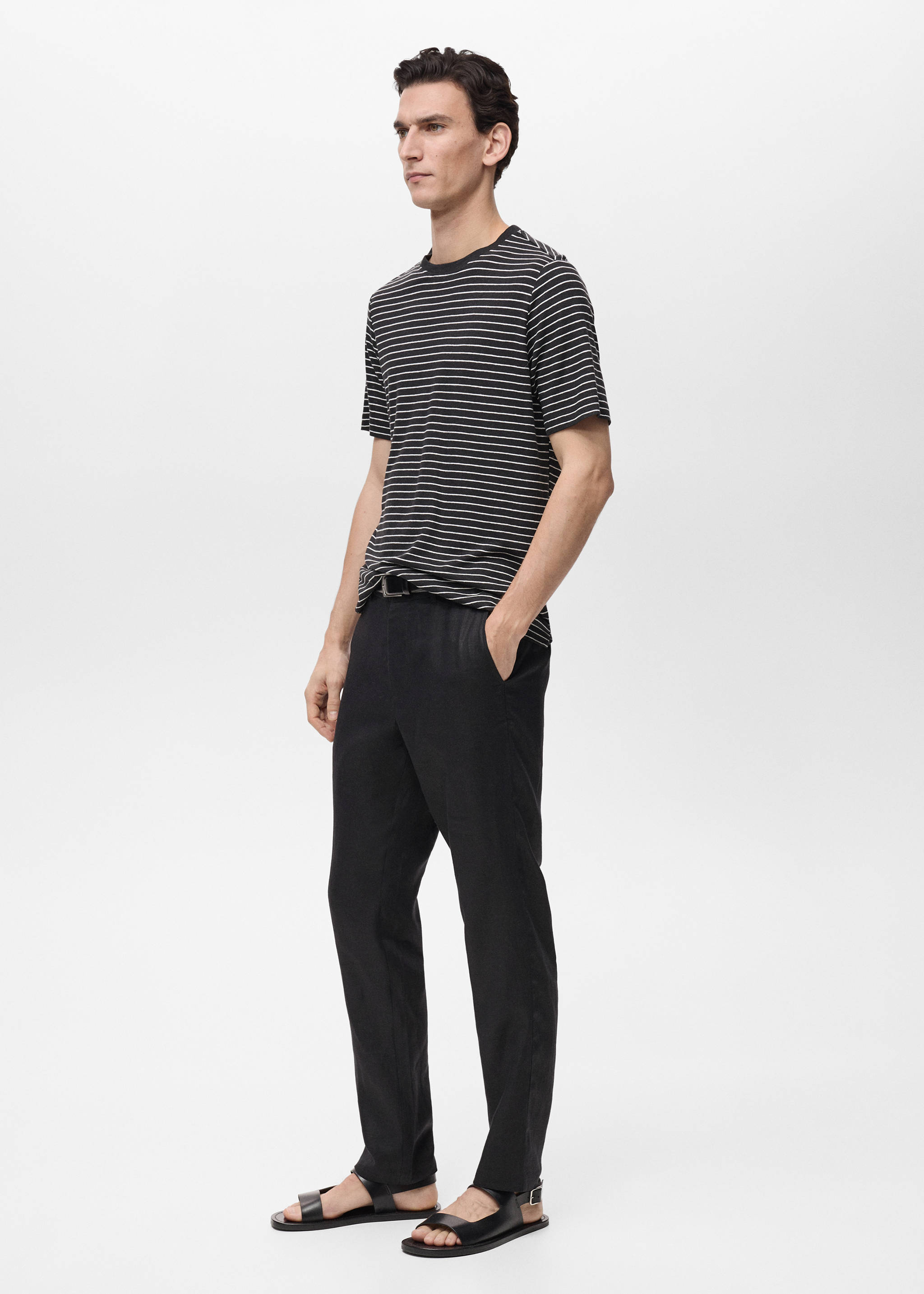 Pantalón 100% lino slim fit - Detalle del artículo 2