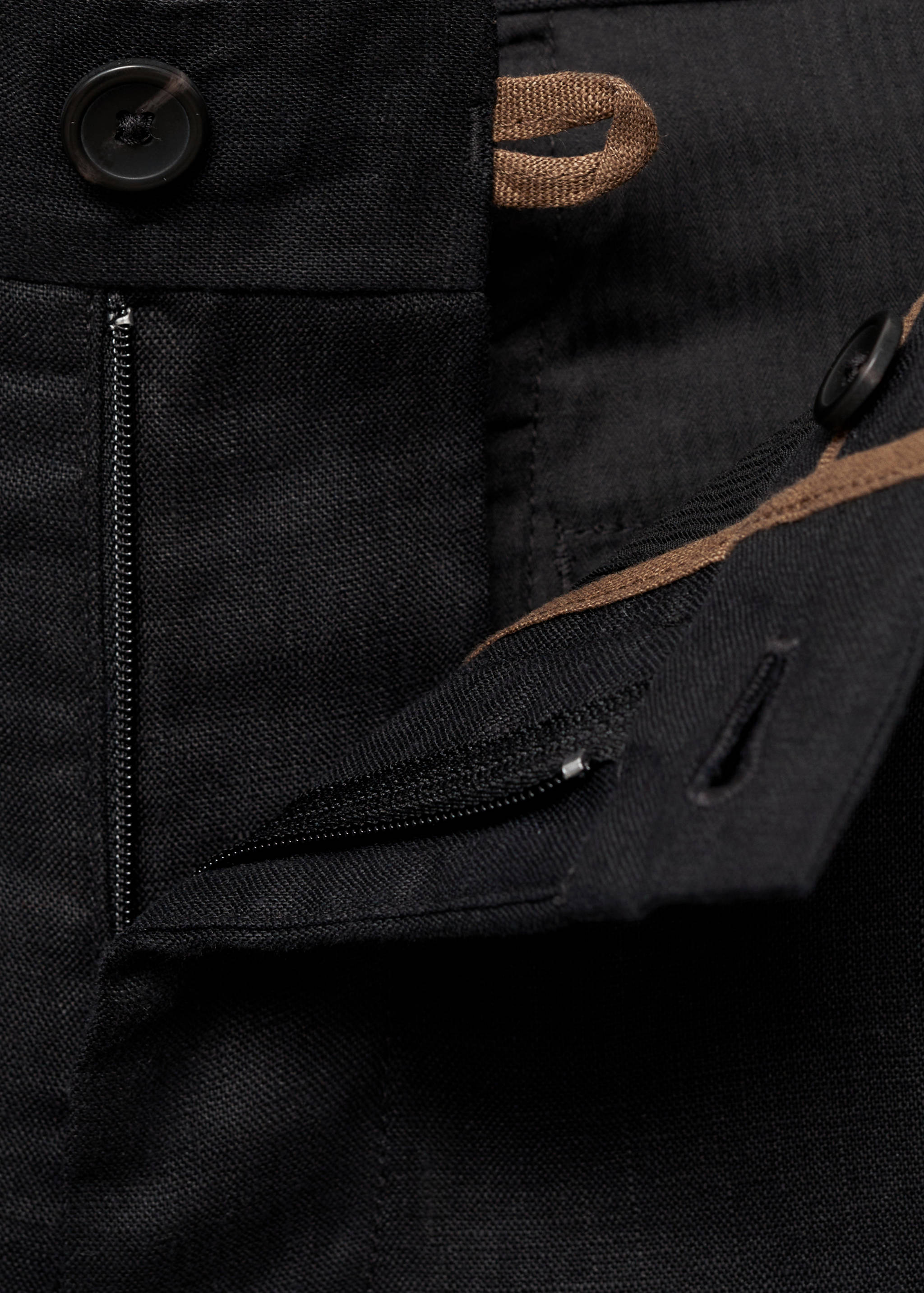 Pantalón 100% lino slim fit - Detalle del artículo 8