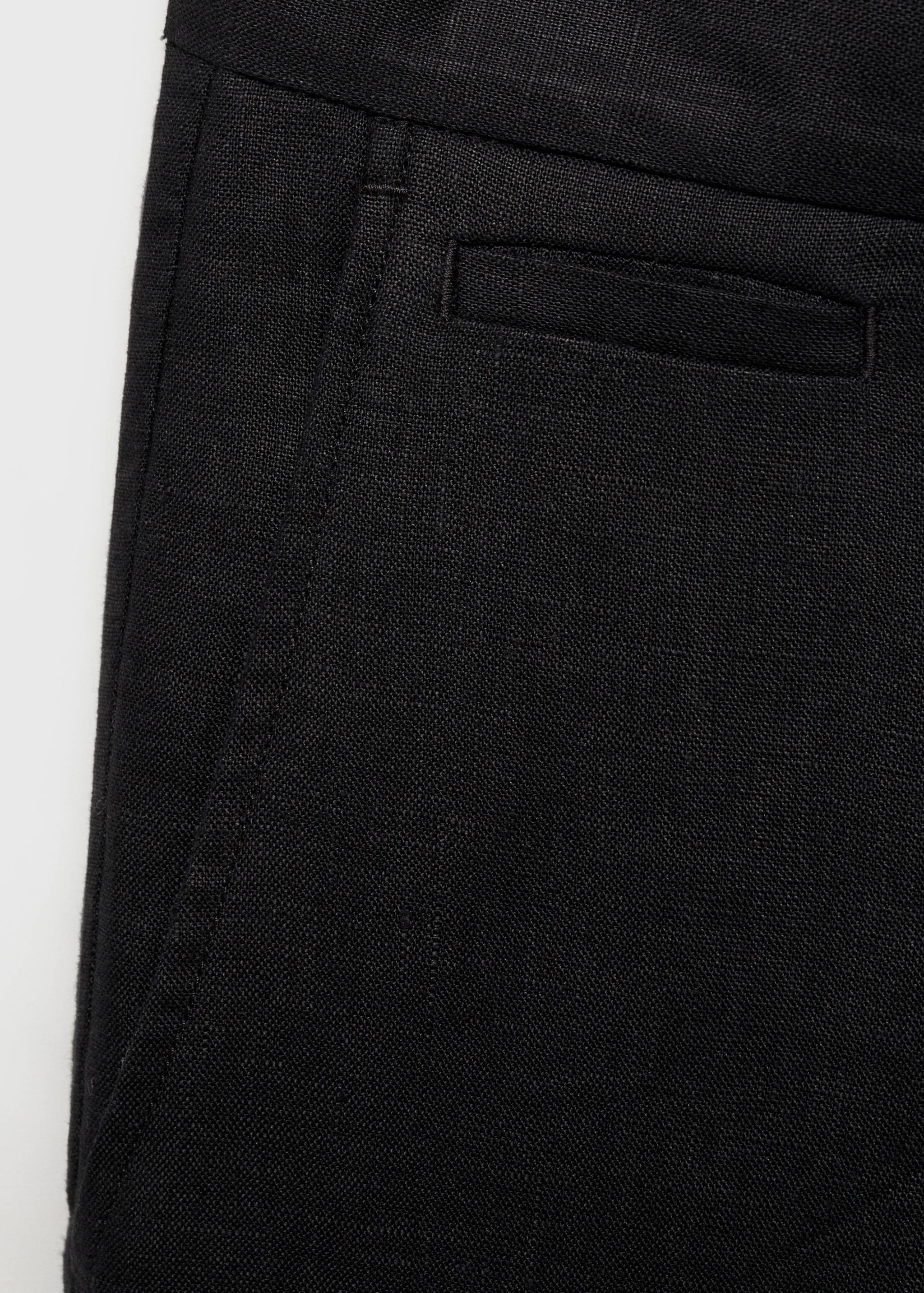 Pantalón 100% lino slim fit - Detalle del artículo 0