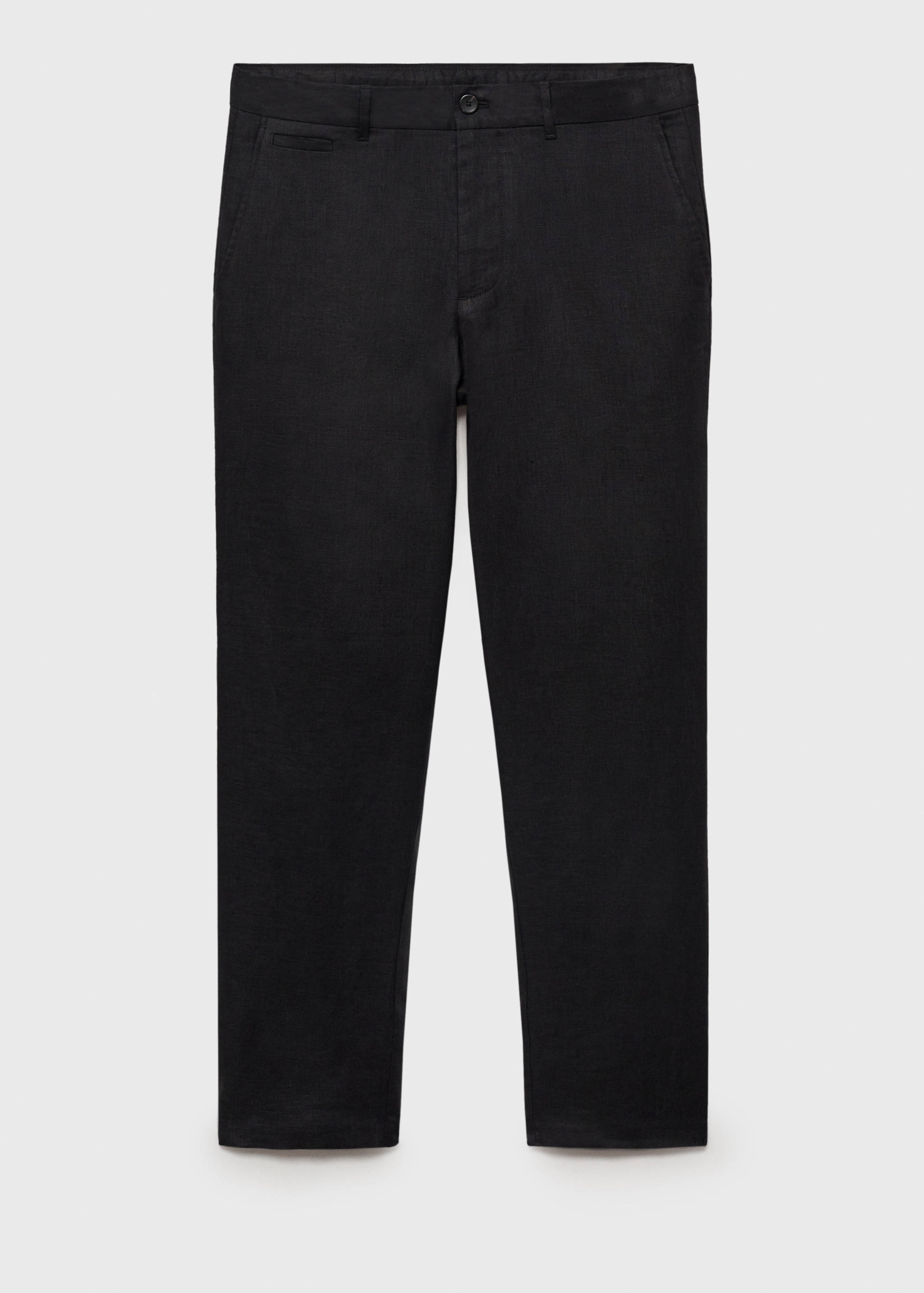 Slim-fit 100% linen pants - Article without model