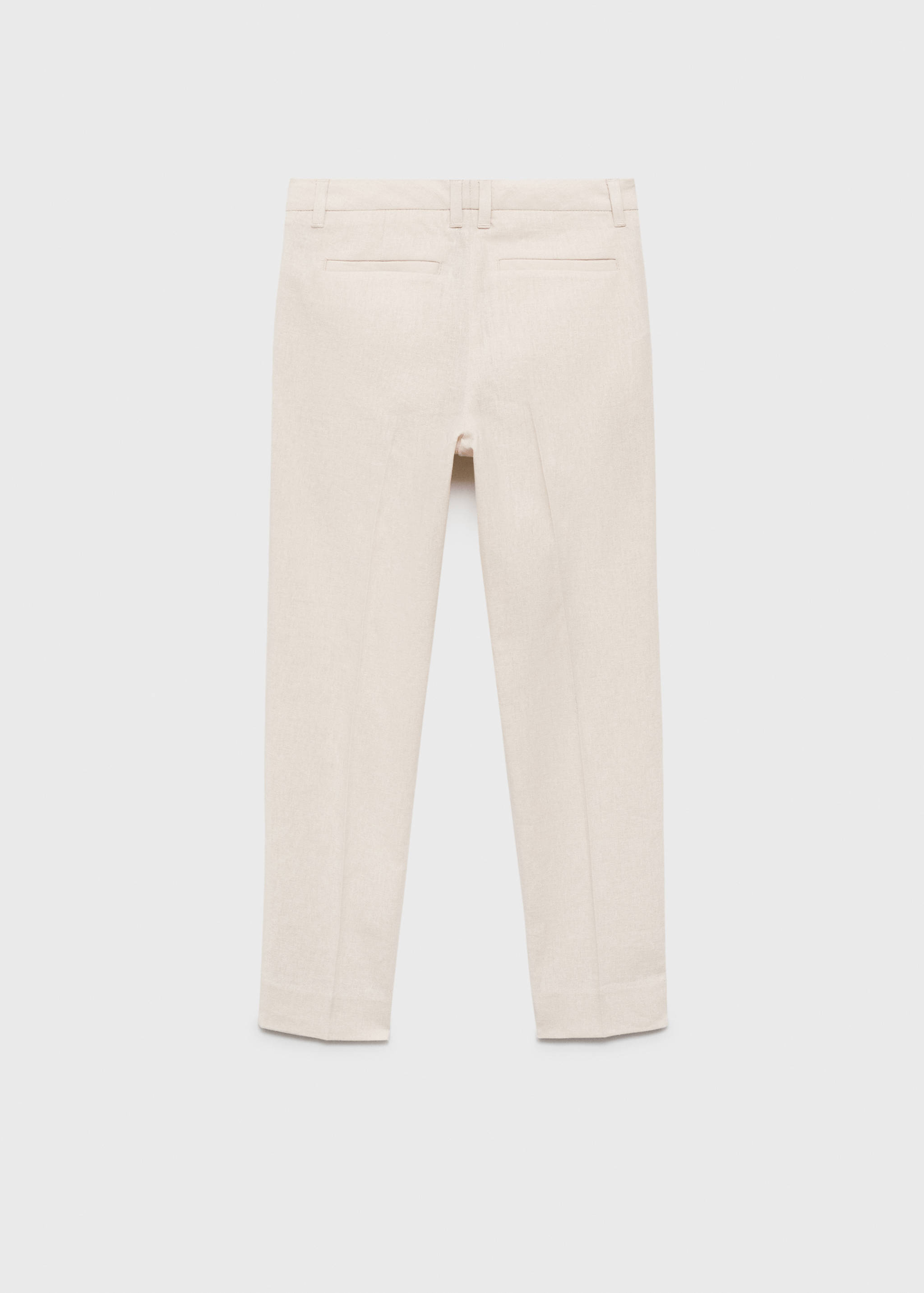 Linen suit trousers - Reverse of the article