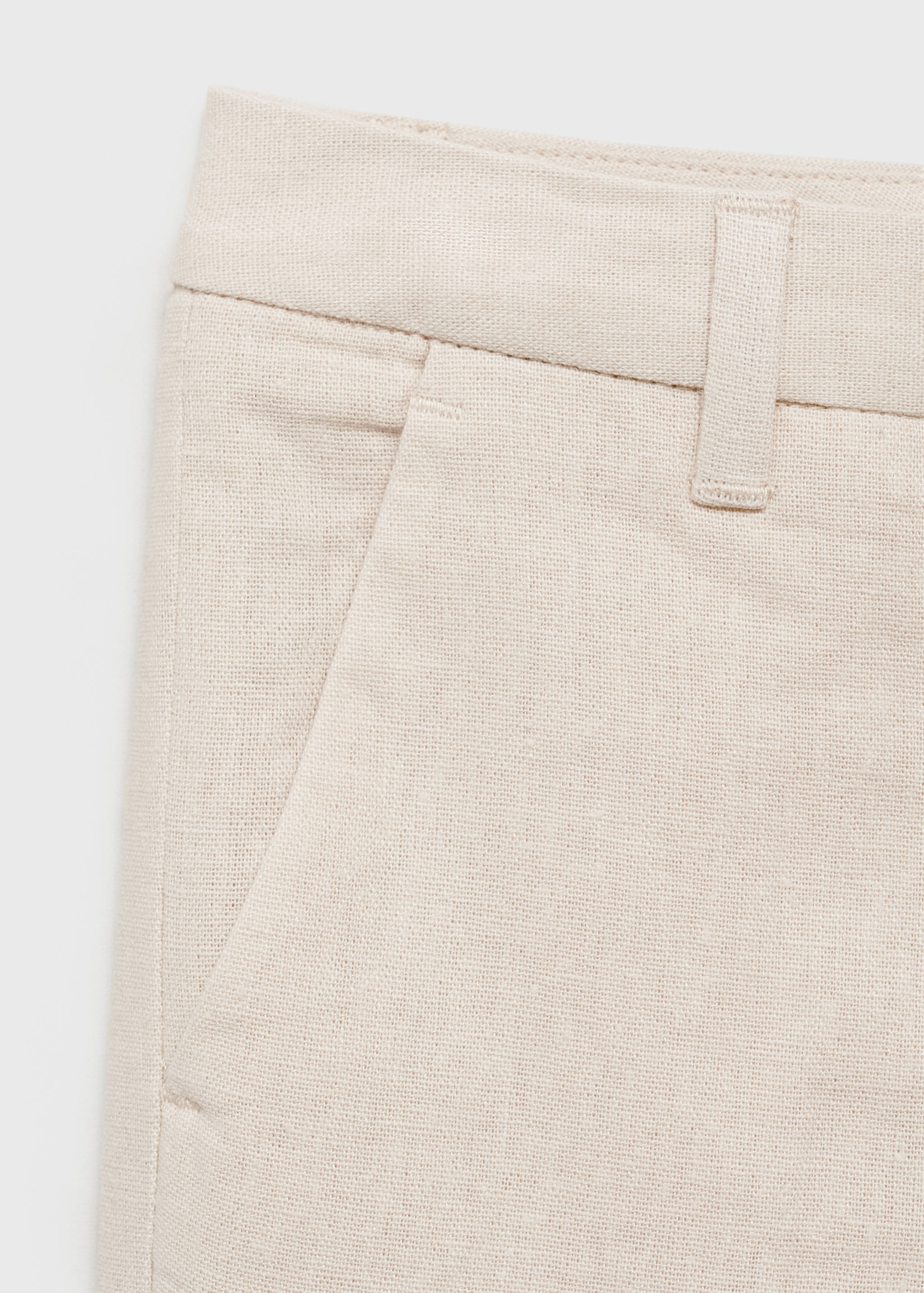 Linen suit trousers - Details of the article 0