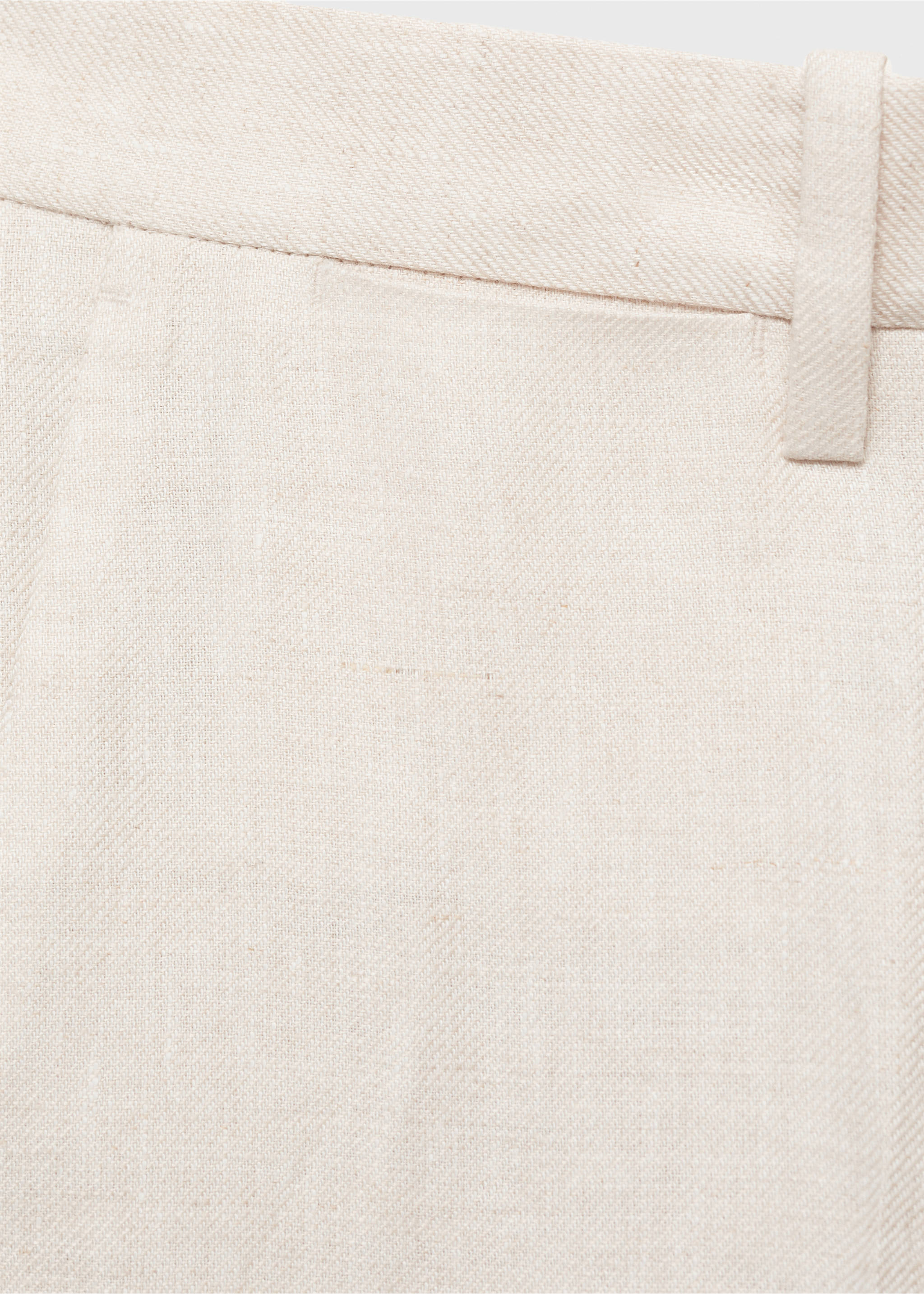 Amalfi 100% linen slim-fit suit pants - Details of the article 0, Ecru. Ref: 87025925-00.