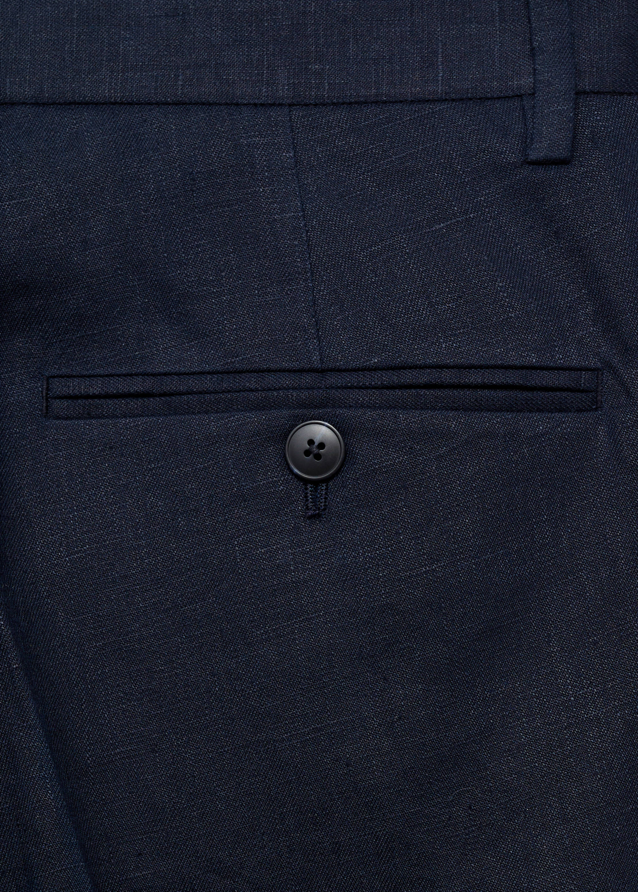 Amalfi 100% linen slim-fit suit trousers - Details of the article 0