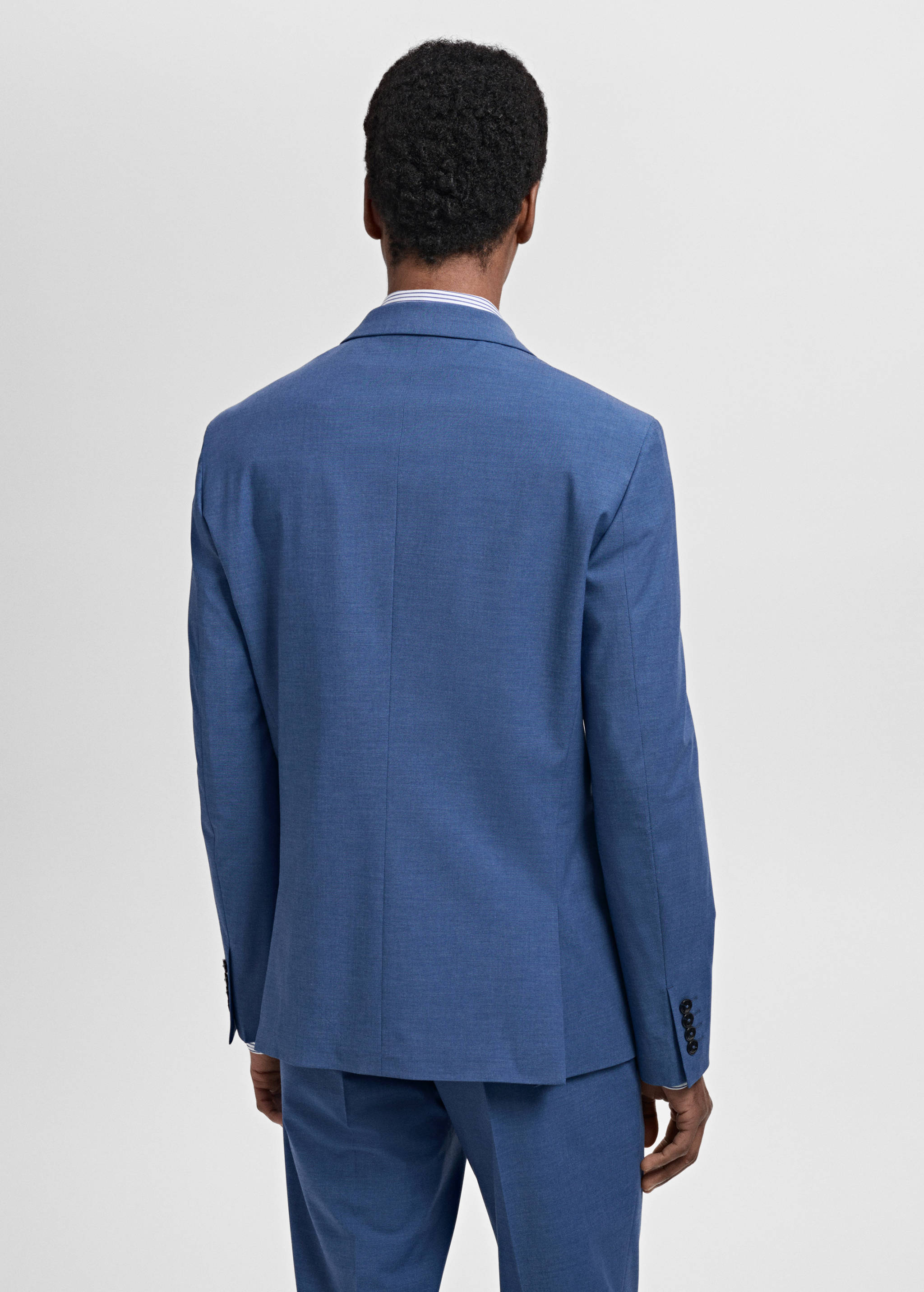 Super slim-fit suit jacket in stretch fabric - Reverse of the article
