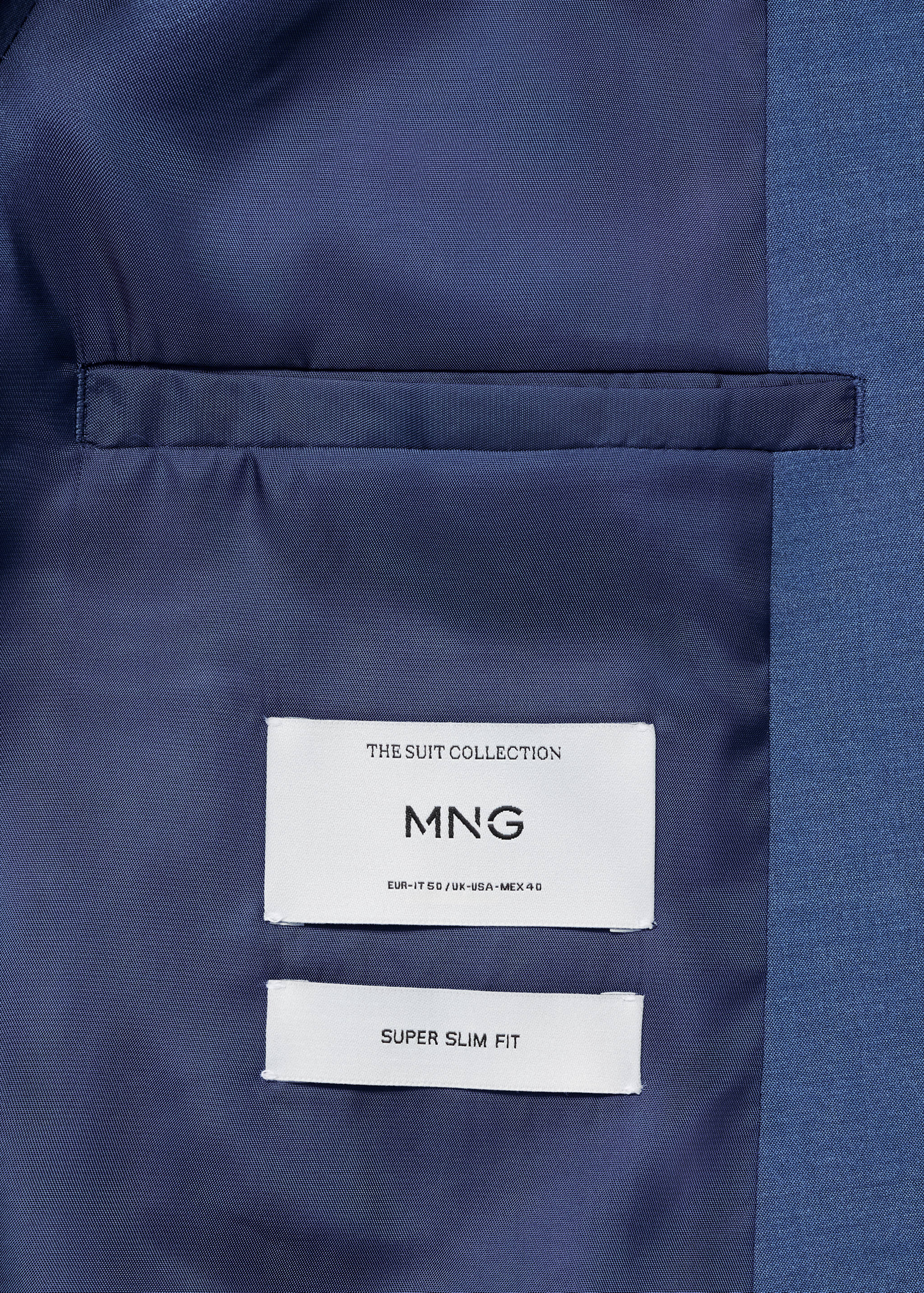 Super slim-fit suit jacket in stretch fabric - Details of the article 0