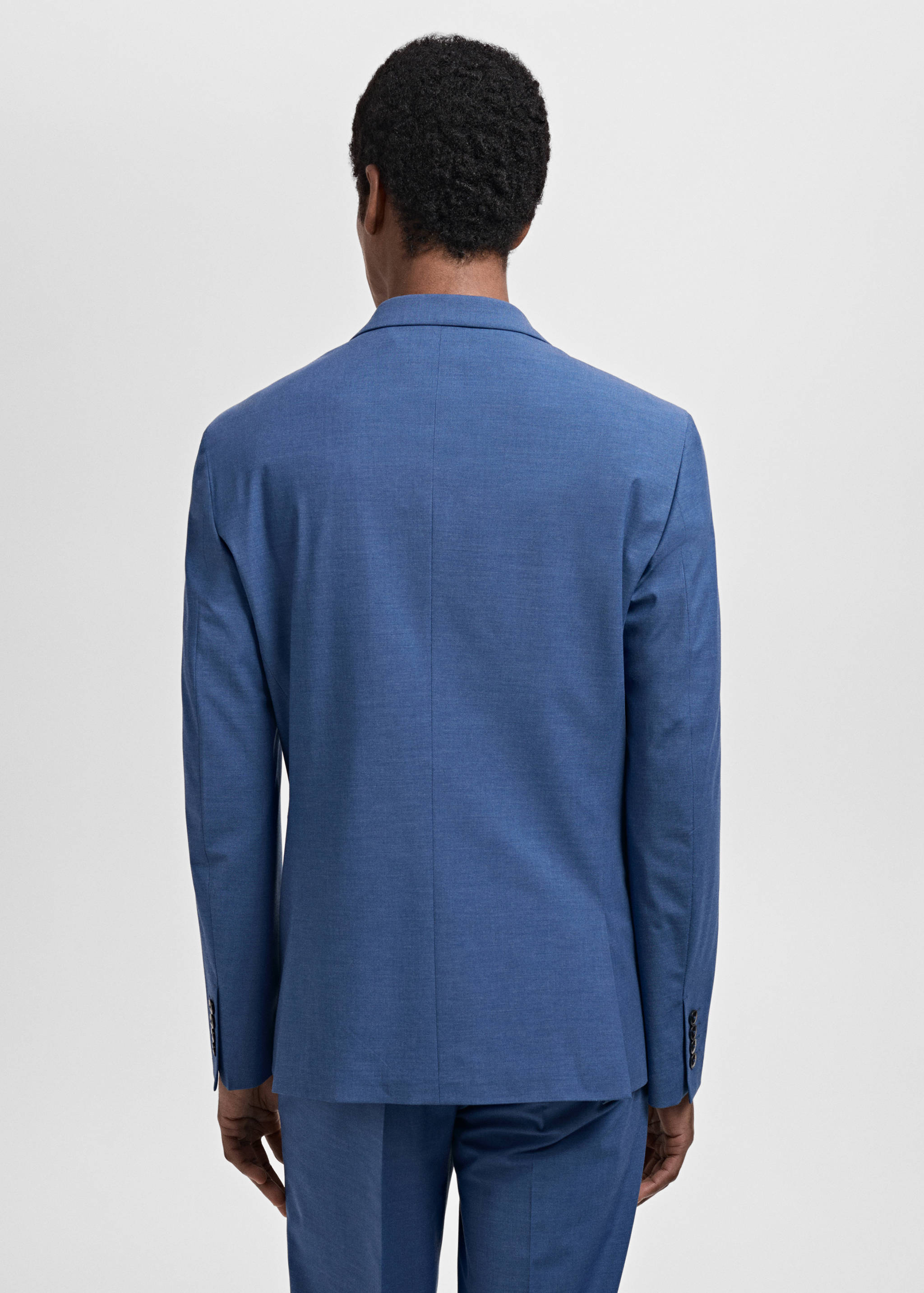 Super slim-fit suit jacket in stretch fabric - Reverse of the article