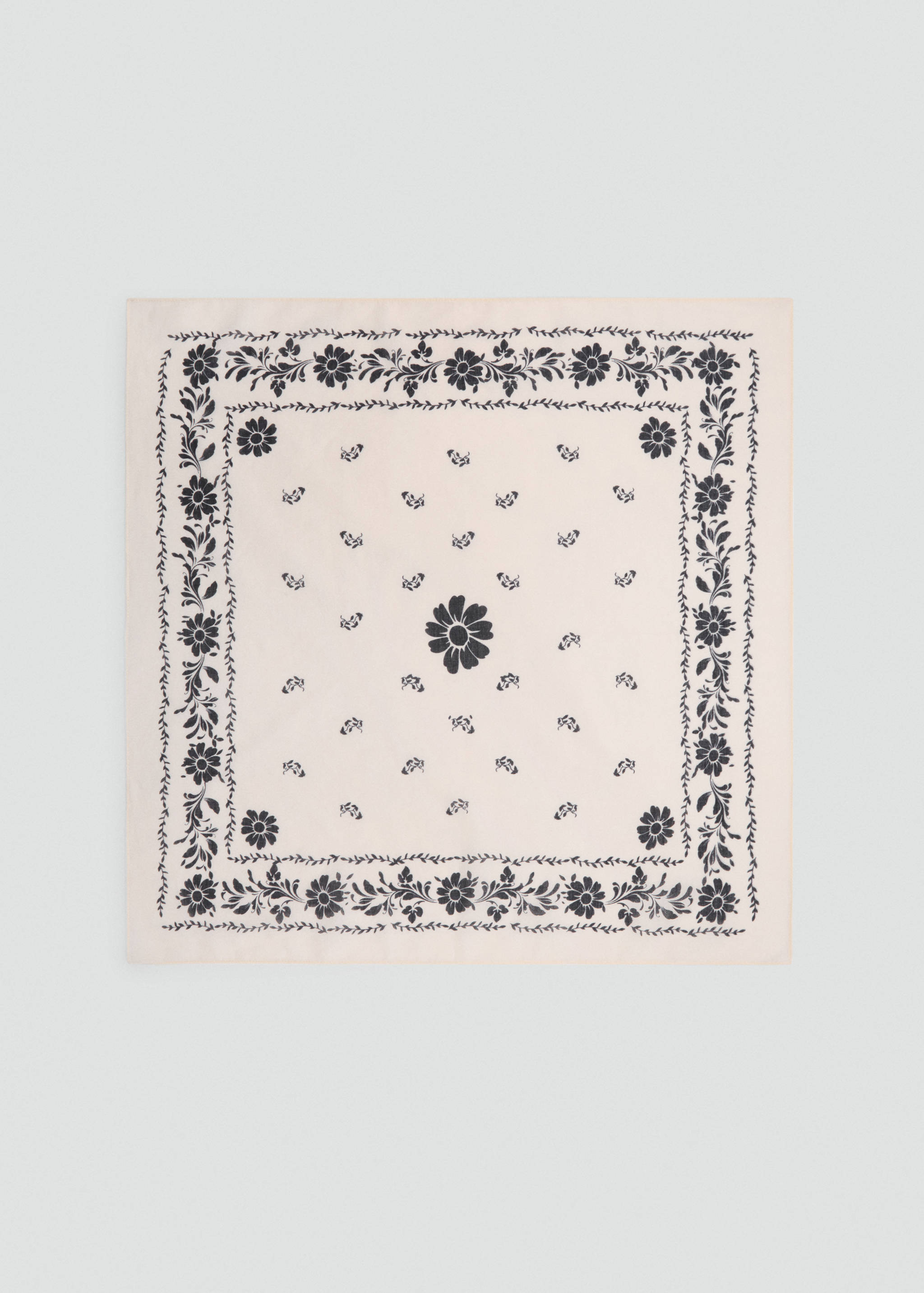 Floral-print cotton scarf - Article without model