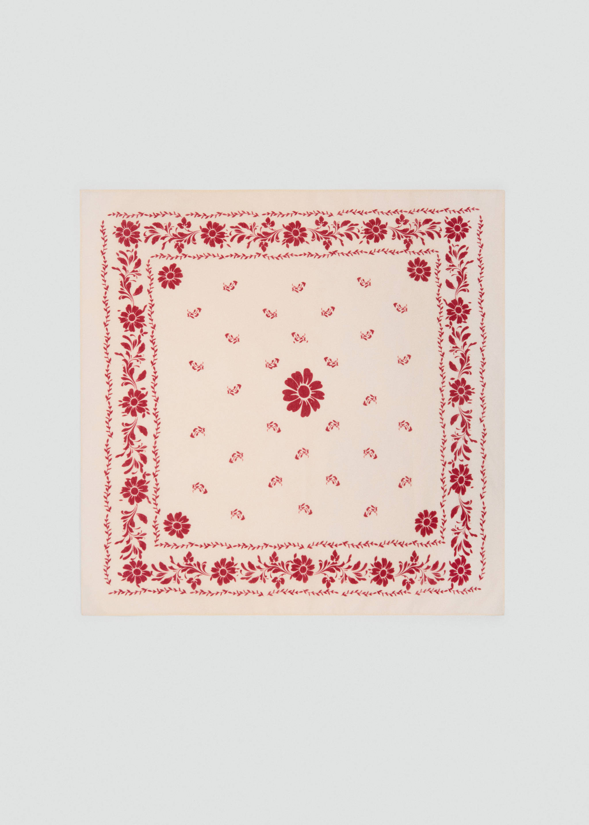 Floral-print cotton scarf - Article without model