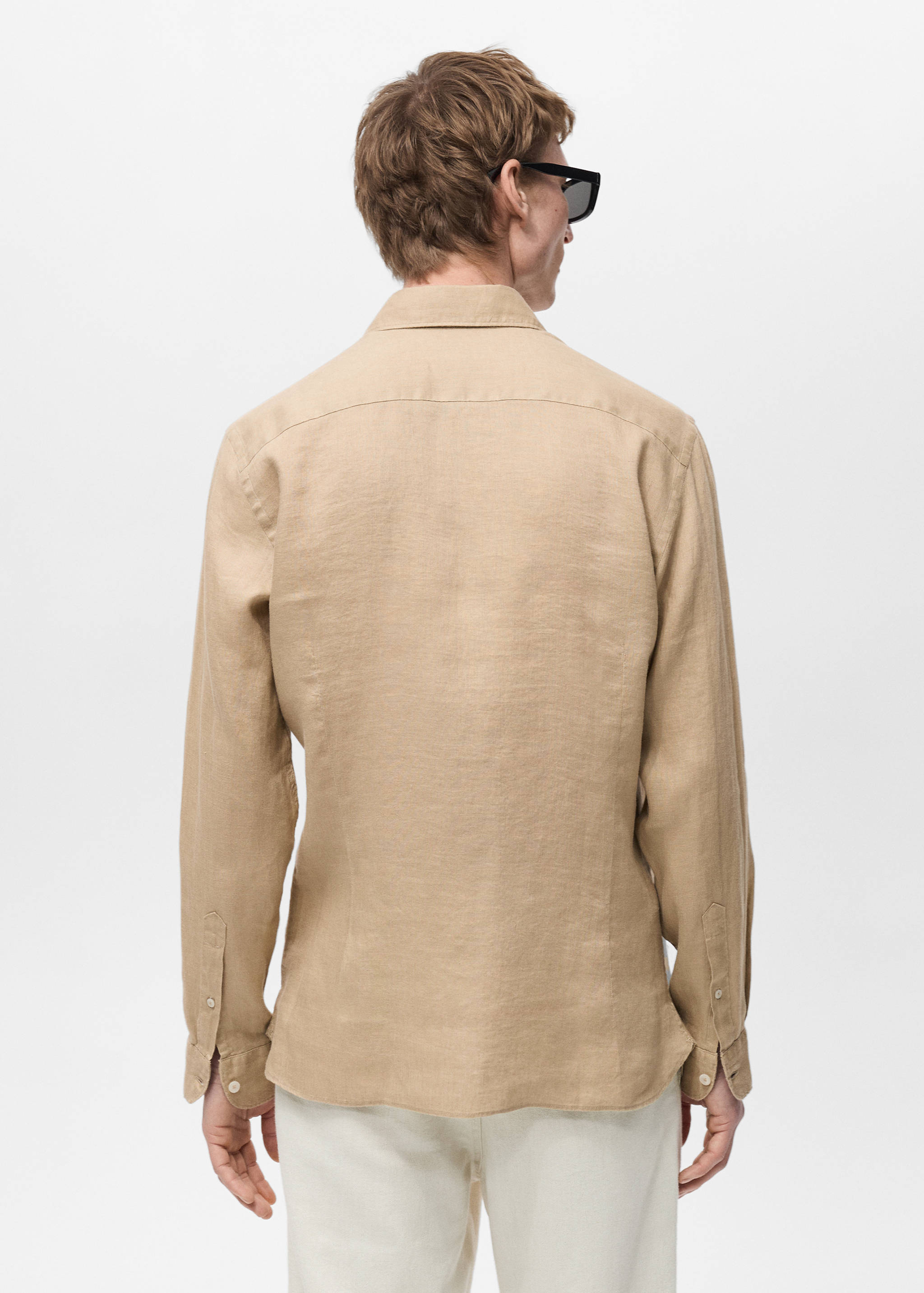 Chemise slim-fit 100 % lin - Verso de l’article