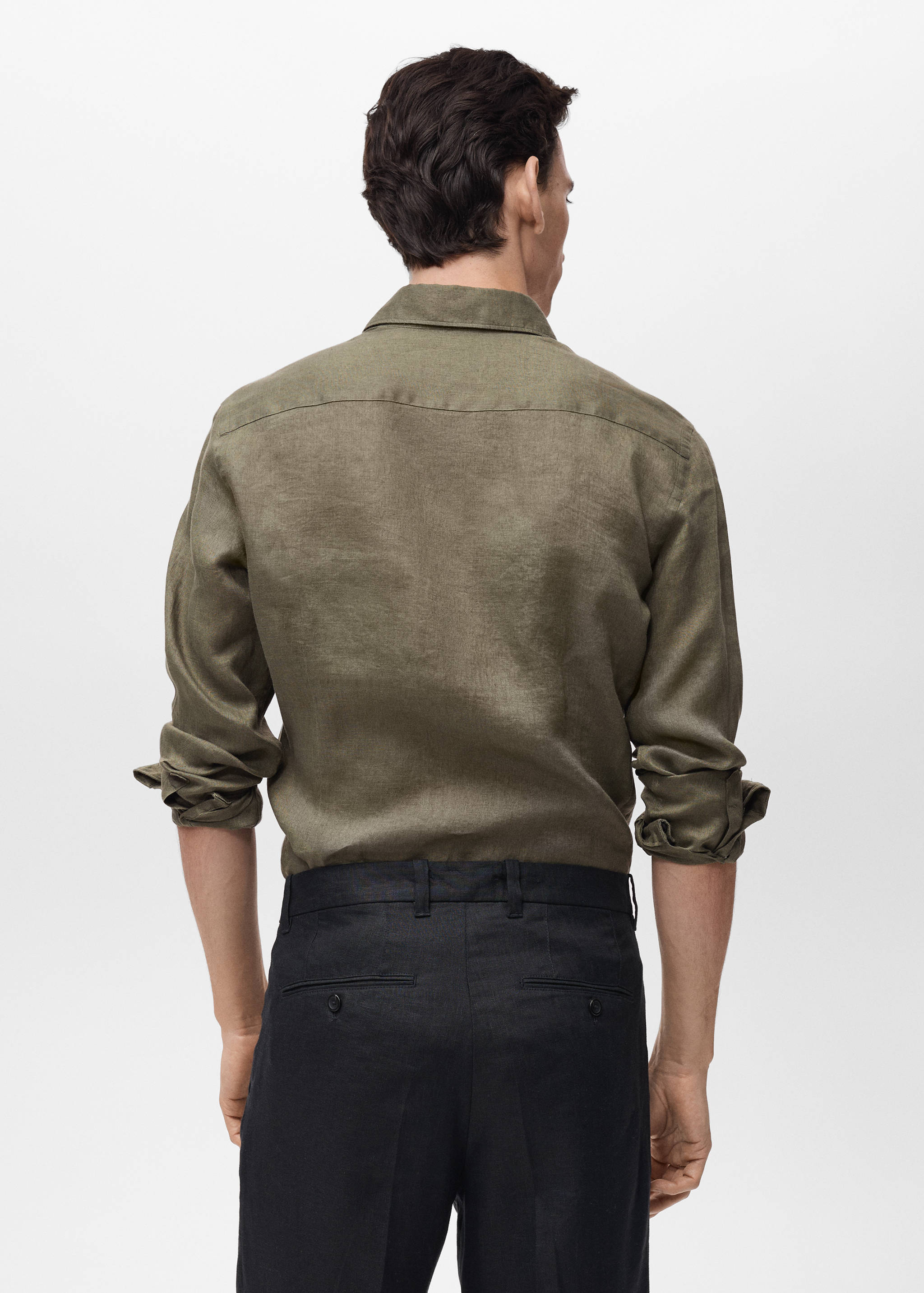 Chemise slim-fit 100 % lin - Verso de l’article