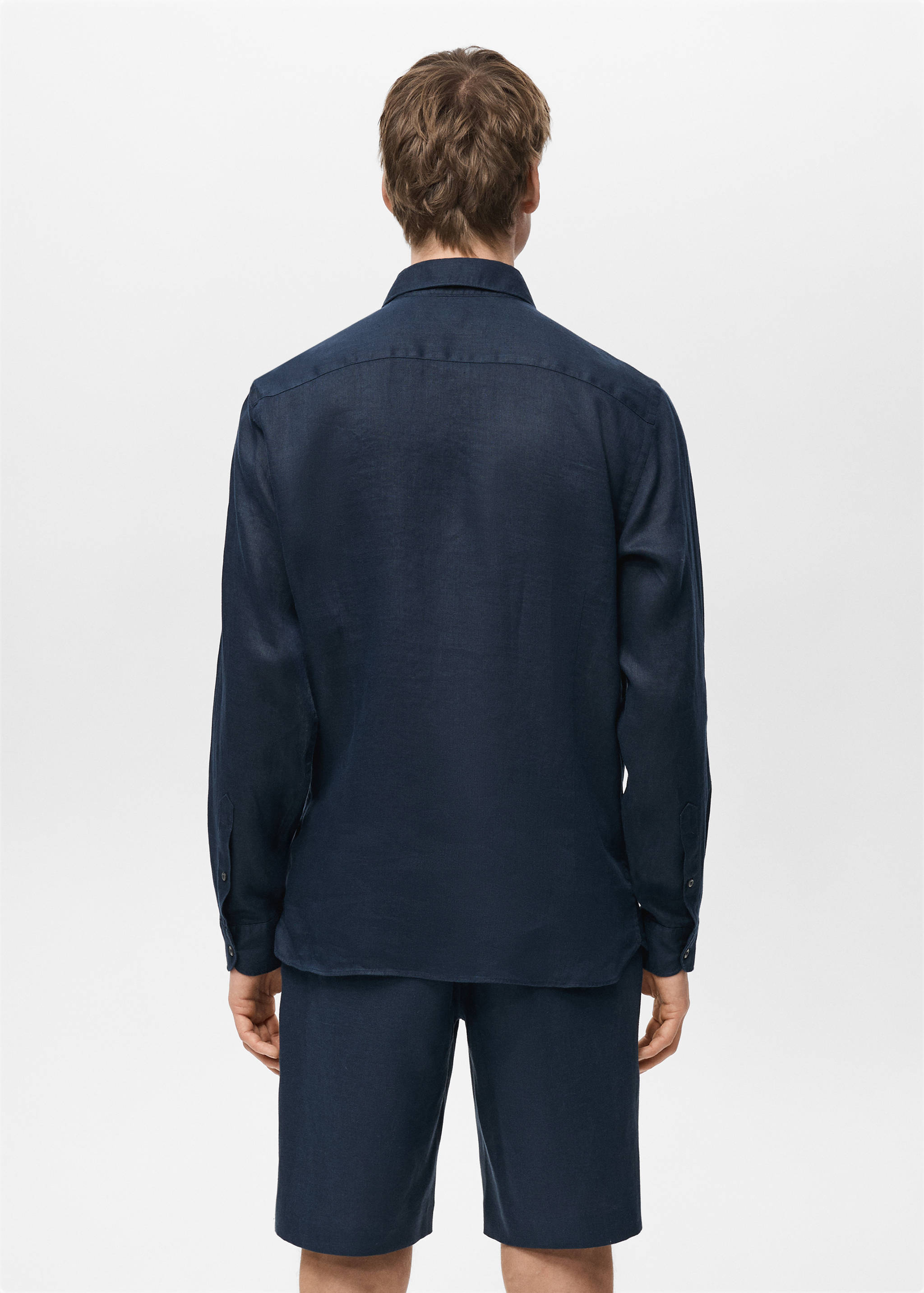 Chemise slim-fit 100 % lin - Verso de l’article