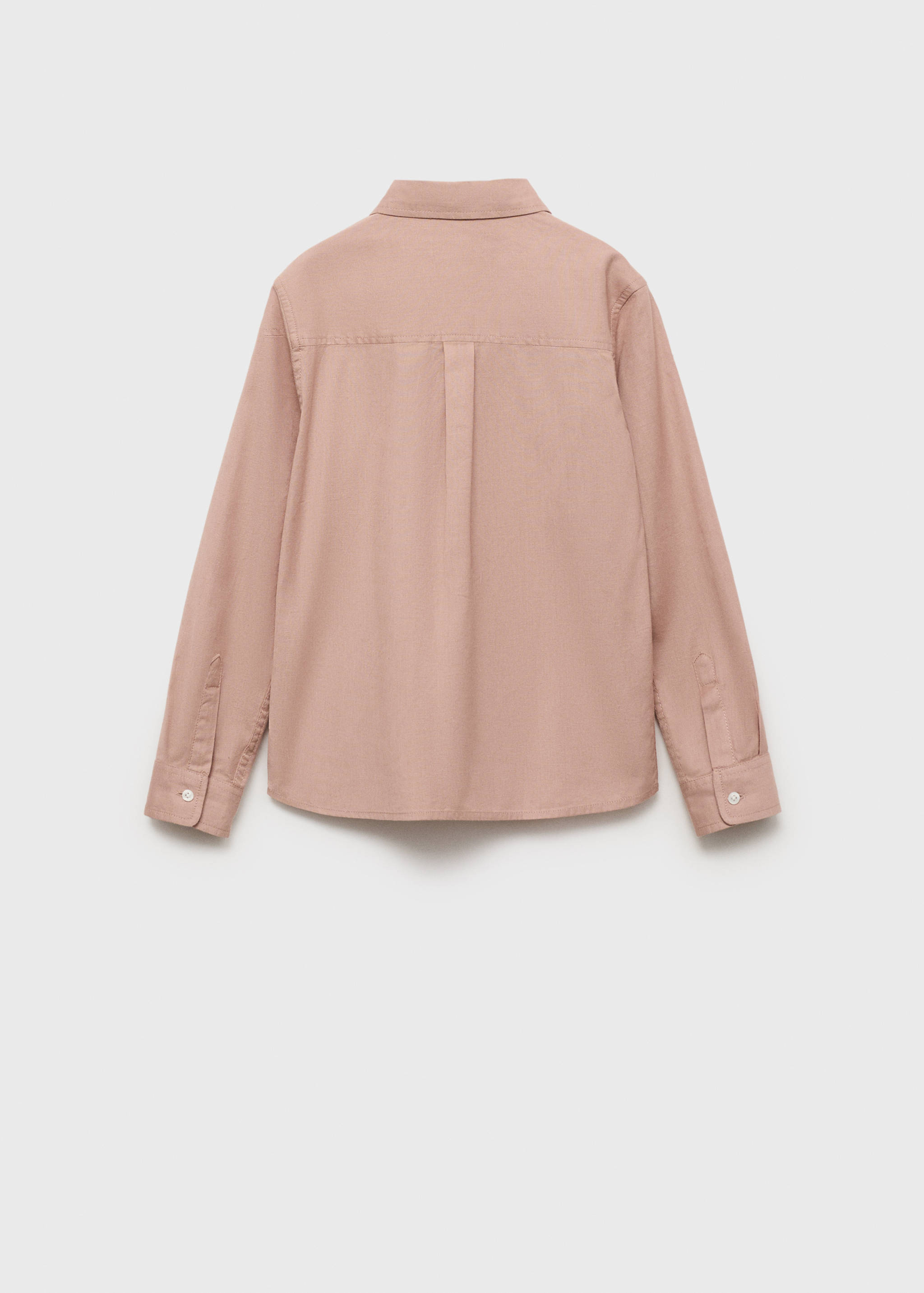 Cotton and linen shirt - Reverse of the article