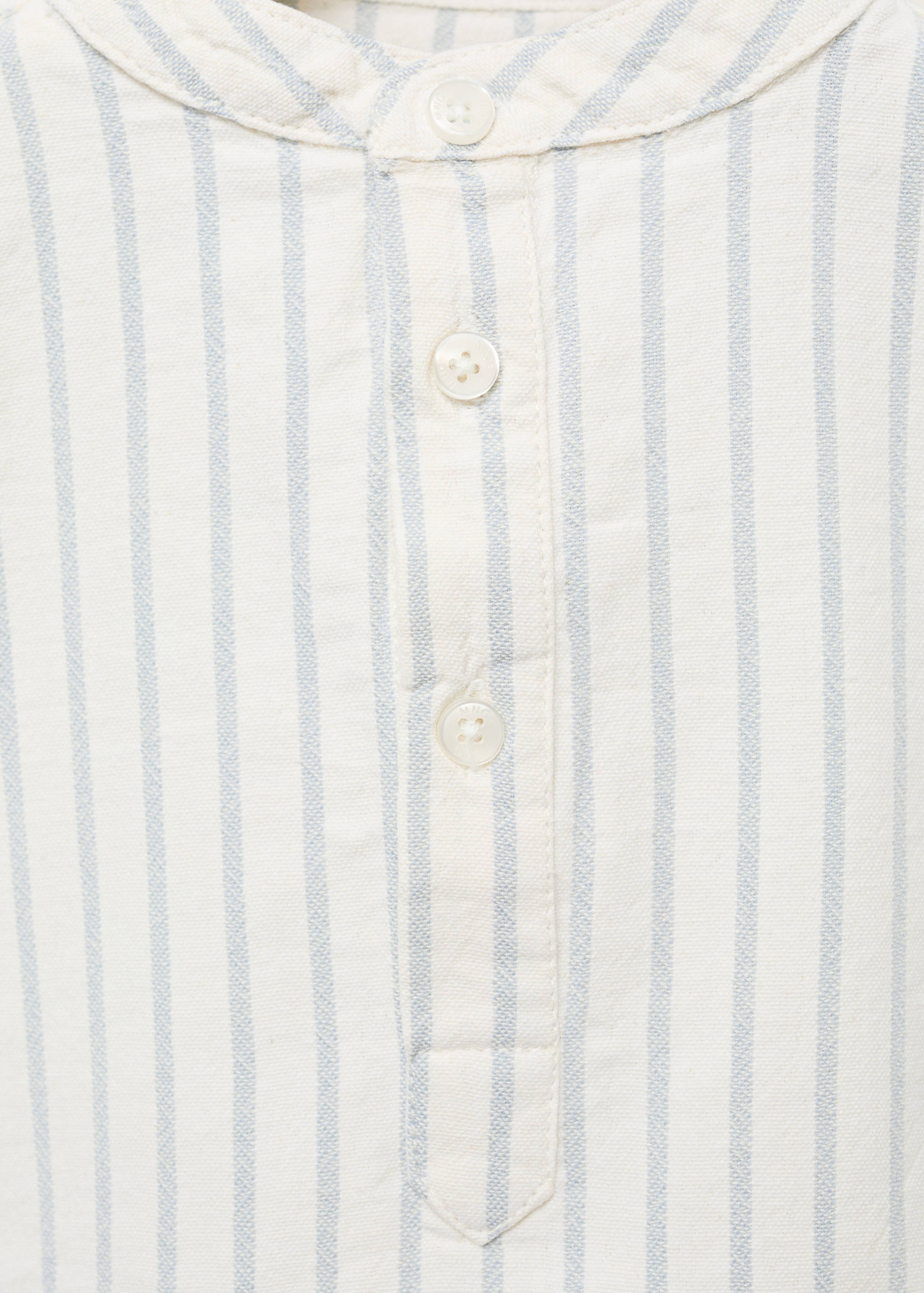 Striped Mao collar shirt - Details of the article 8
